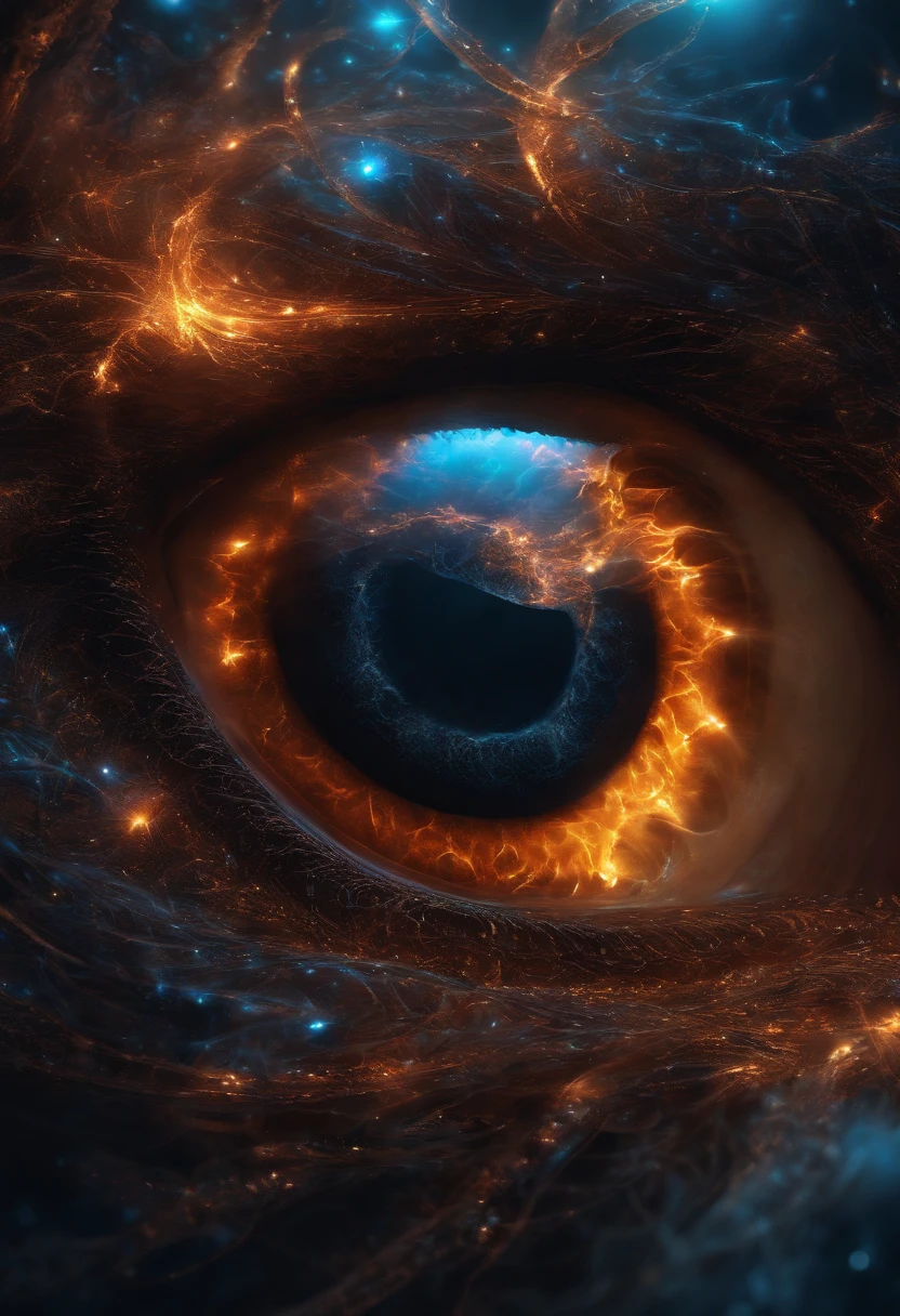 Fallen Angels of the Universe, radiant eyes, biomechanical, eery, creepy, nightmarish, Very bright colors, light Particle, bio luminescent, Musifer, Wallpaper Art, UHD Wallpapers