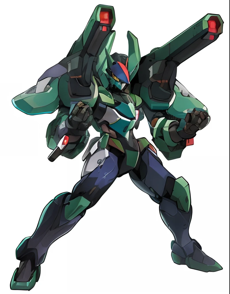 A closeup of a robot with two guns on its arm, terno Mecha de corpo inteiro, terno Mecha, Anime Mecha moderno, Mecha anime, Arasaka Mech |, estilo Mecha legal, Armadura Mecha, armadura mech anime, # Mecha, an anime large mecha robot, Arte conceitual do Omegamon, scarab reploid