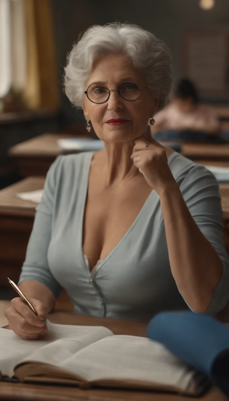 nsfw,
(school,classroom:1.6,rape,netorare,from side,COWBOY SHOT),
(couple:1.8),(husband and wife:1.8),
(husband is 20 years old:1.6),
(wife is a old hag:1.6,50 years old:1.6,glasses),
(wife,all fours:1.6,sex:1.6,rape:1.6,husband on ass side:1.6,husband grabbing wife's waist:1.6, husband mounting on ass),
(jacket slip off:1.6,bra see through:1.6,wife's skirt slip off:1.6,panties slip off:1.6),
(show nipples and hip:1.6),
,,,
(((masterpiece))),(((highest quality))),(((4k,8k))),(((extremely detailed CG))),(((high res, very displeasing))),
(((realistic illustration,photorealistic,depth))),(((1.5 intricate details))),((((Ultra Wide Shot)))),
((((a screenshot of UE5 of))),
(beautiful eyes, detailed eyes, clean eyes, Natural Eyebrows),
,,,
(a old hag is, (Aging:1.5), (Wrinkles on face:1.2), (Wrinkled face:1.2), (Woman in her 50s with wrinkles on her face:1.5), (Has wrinkles around the eyes:1.3), (Has laugh lines:1.4)),
,,,
strong light
