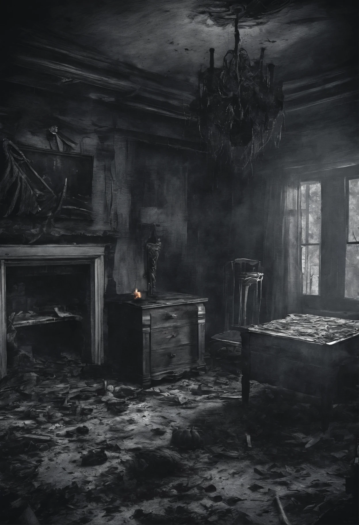 A scary picture of what's inside a killer's house