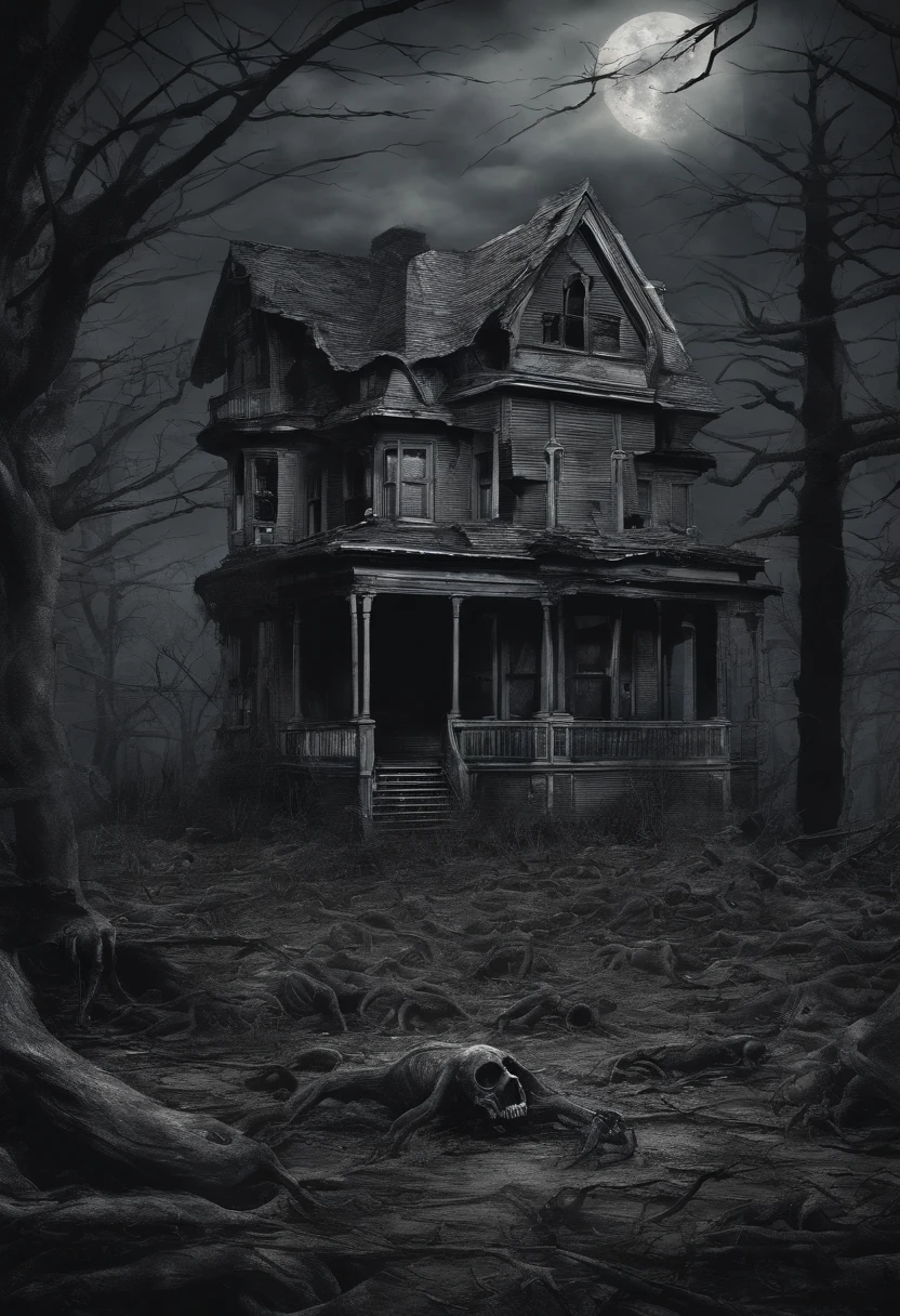 A scary picture of what's inside a killer's house