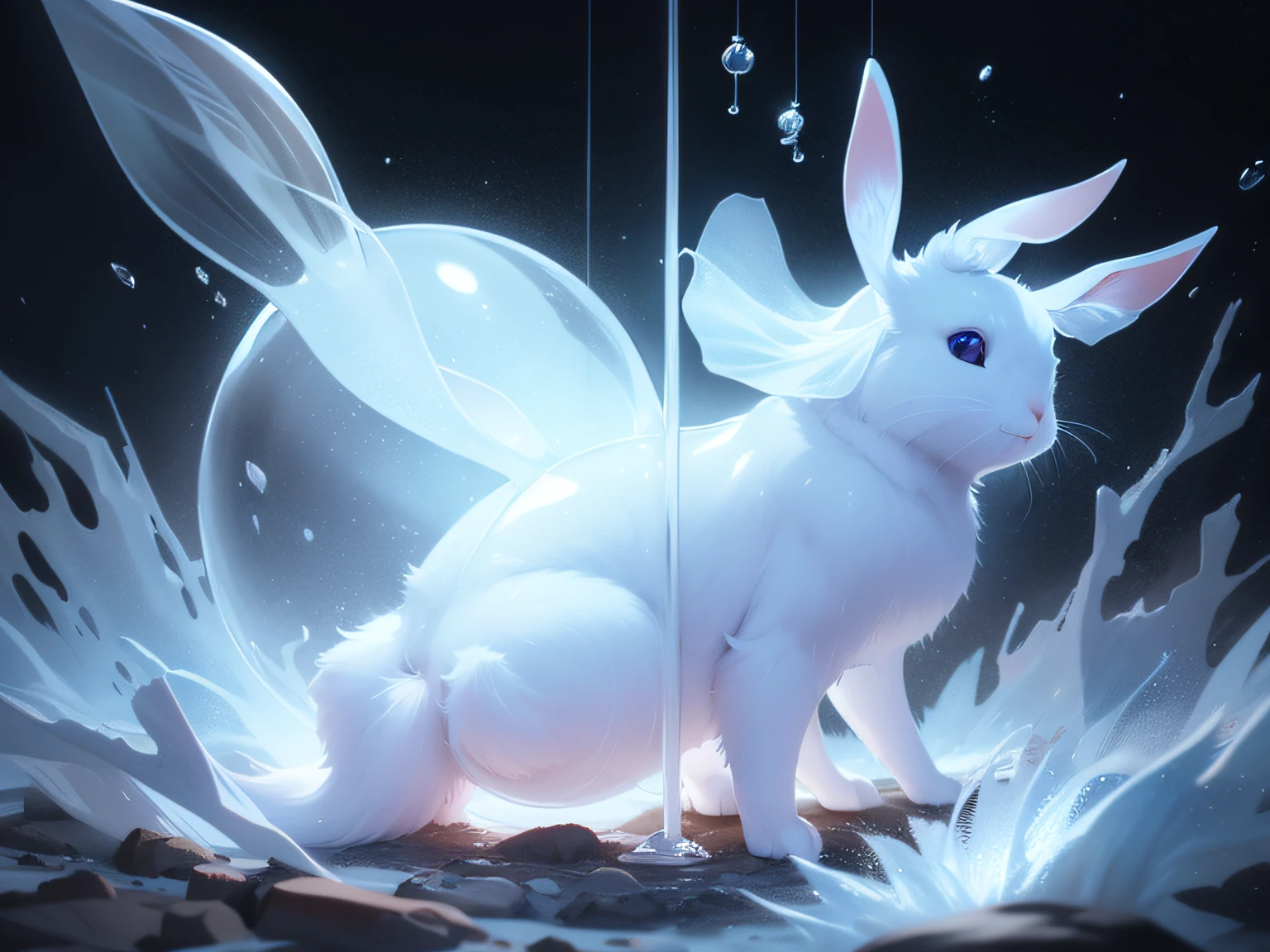 Translucent rabbit