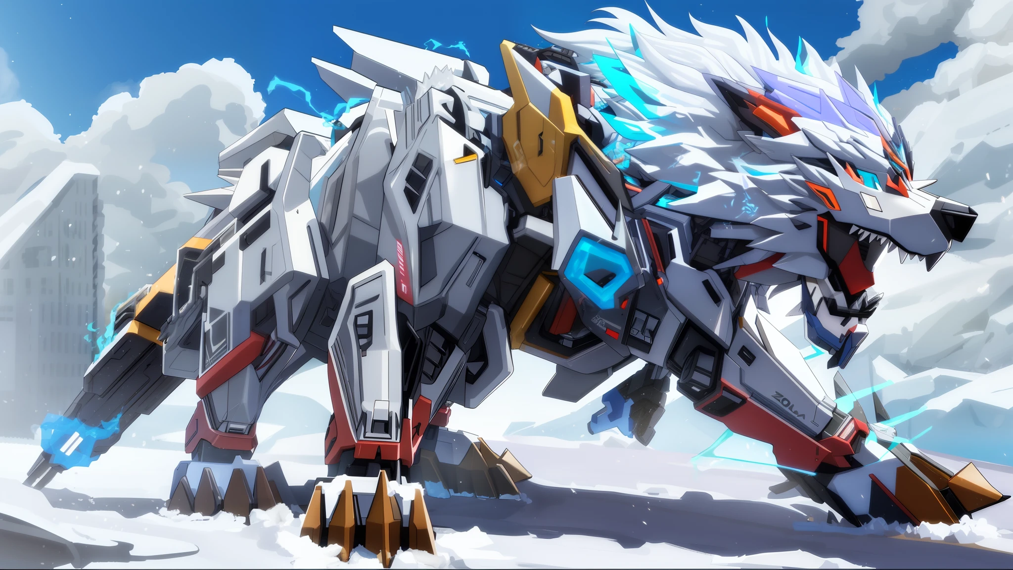 Zoid wolf elemental fire