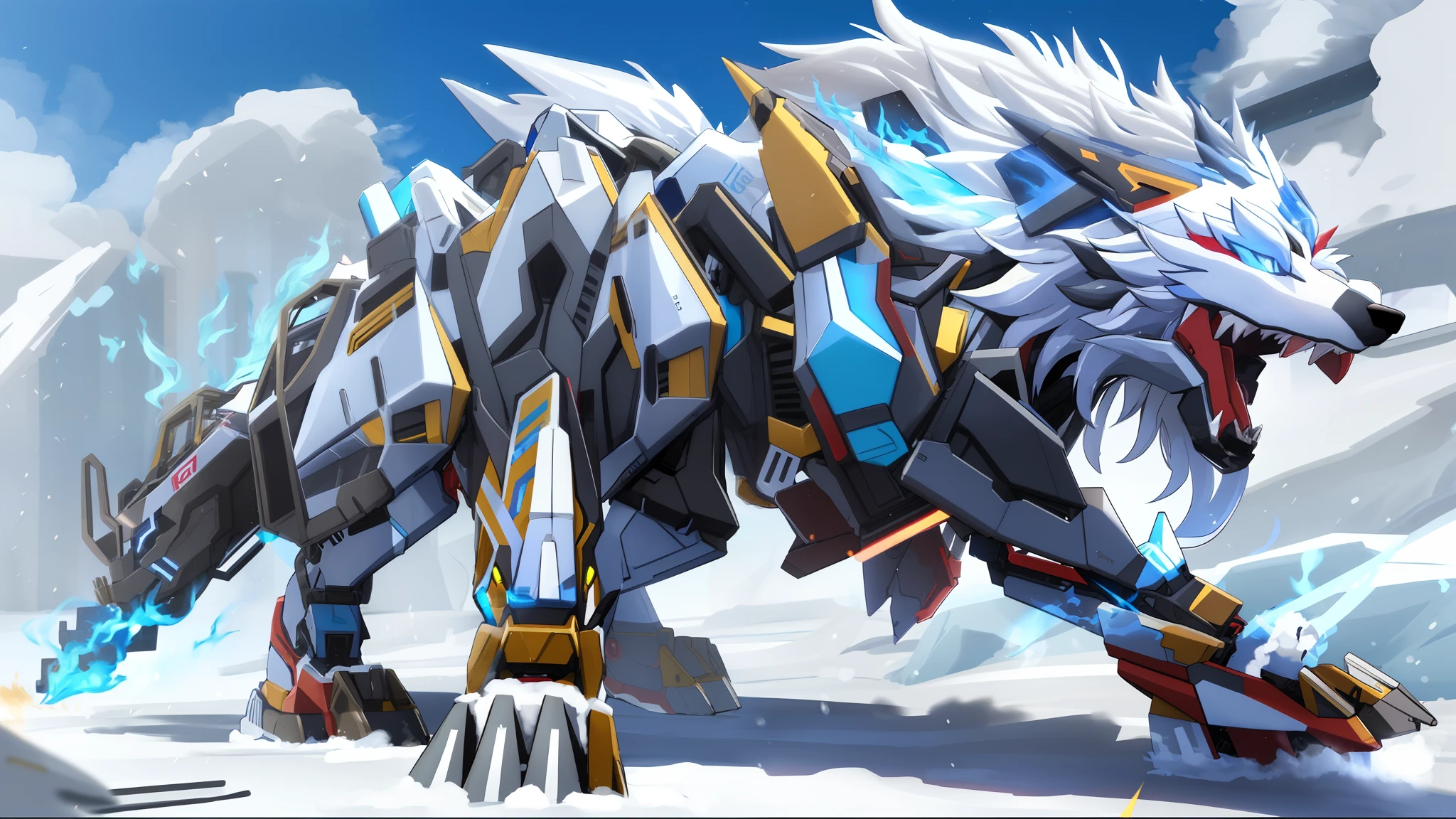 Zoid wolf elemental fire