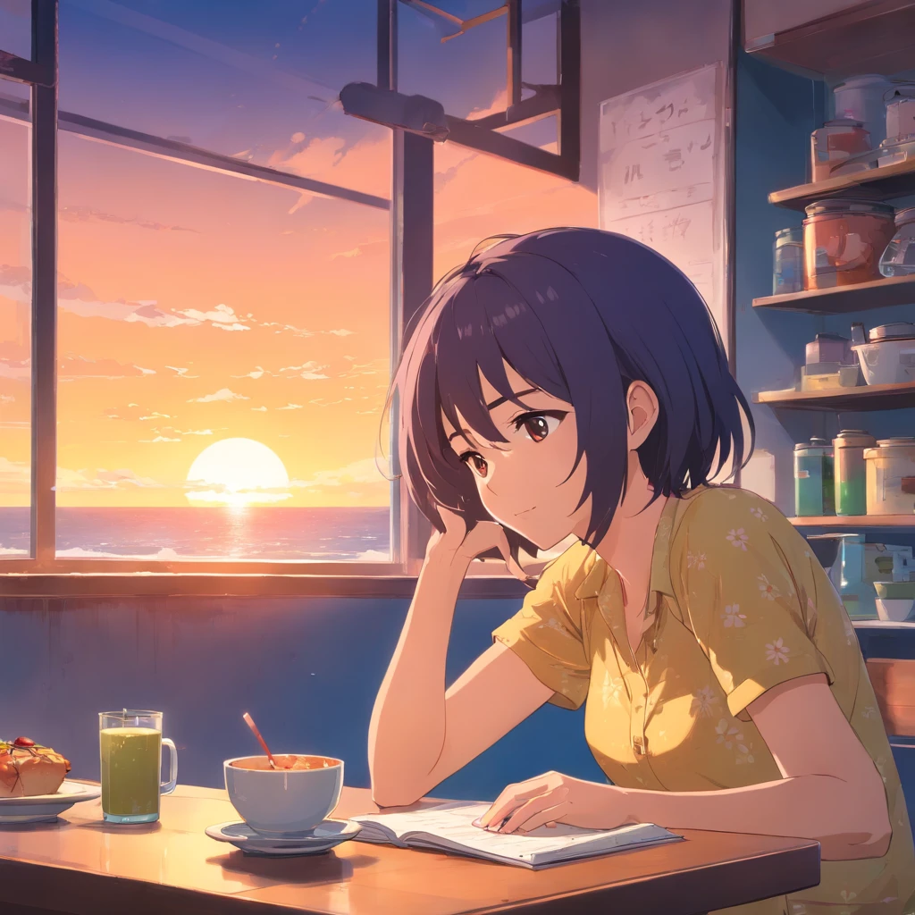 essa foto com ela dormindo sobre a mesa