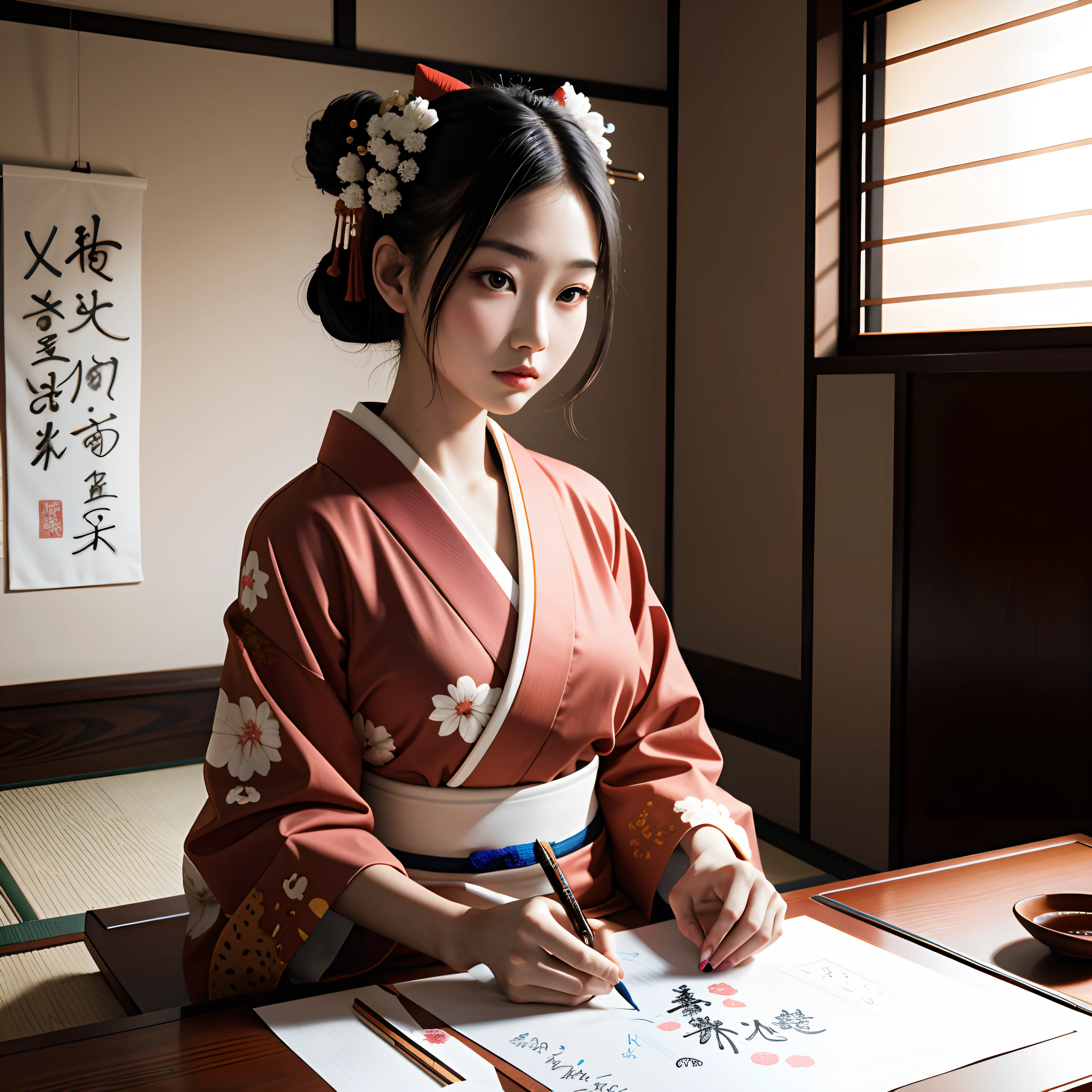 Have a Japan brush、Writing kanji
