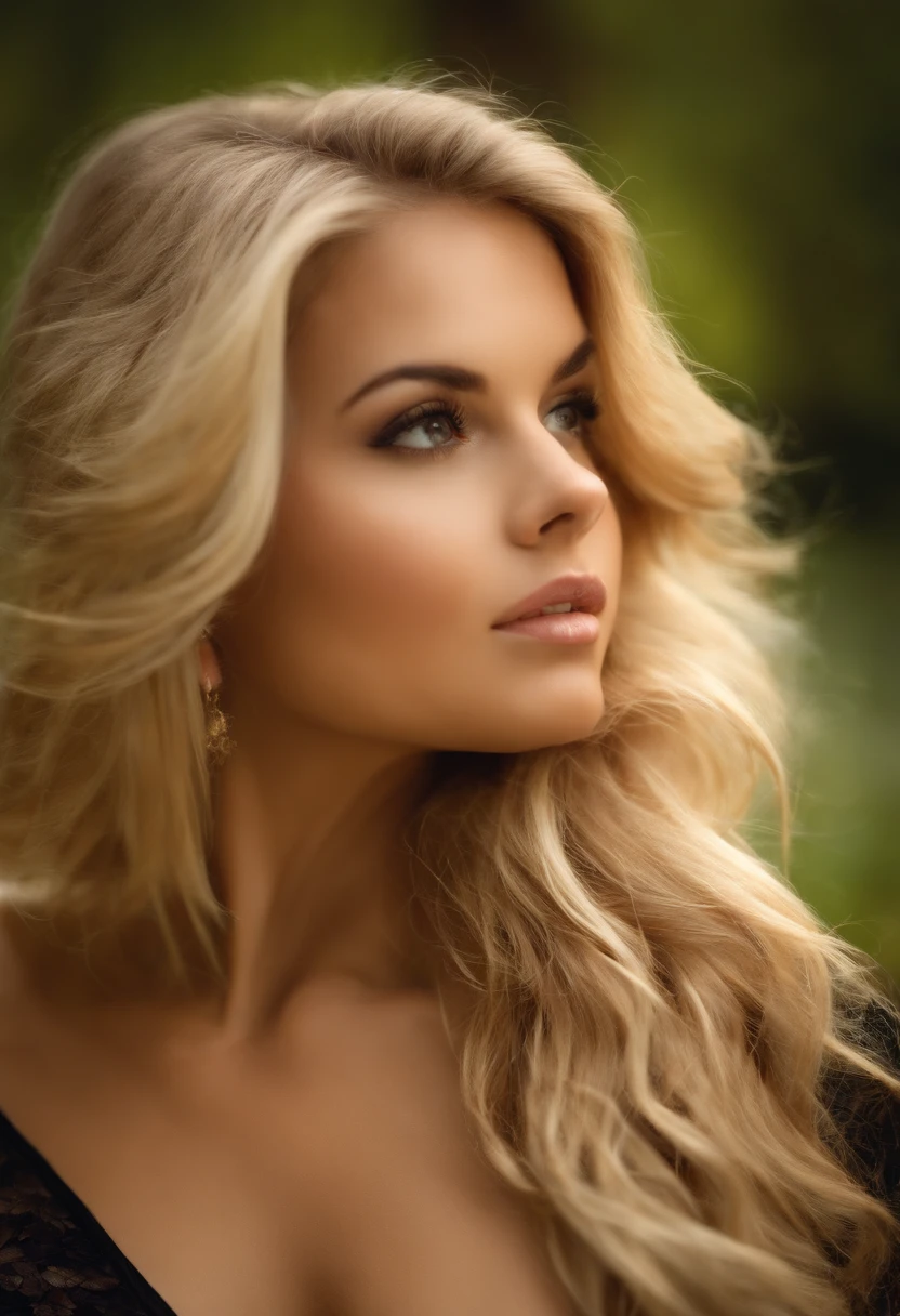 create a real photo of a person. Sexy blonde girl, about 25 years old