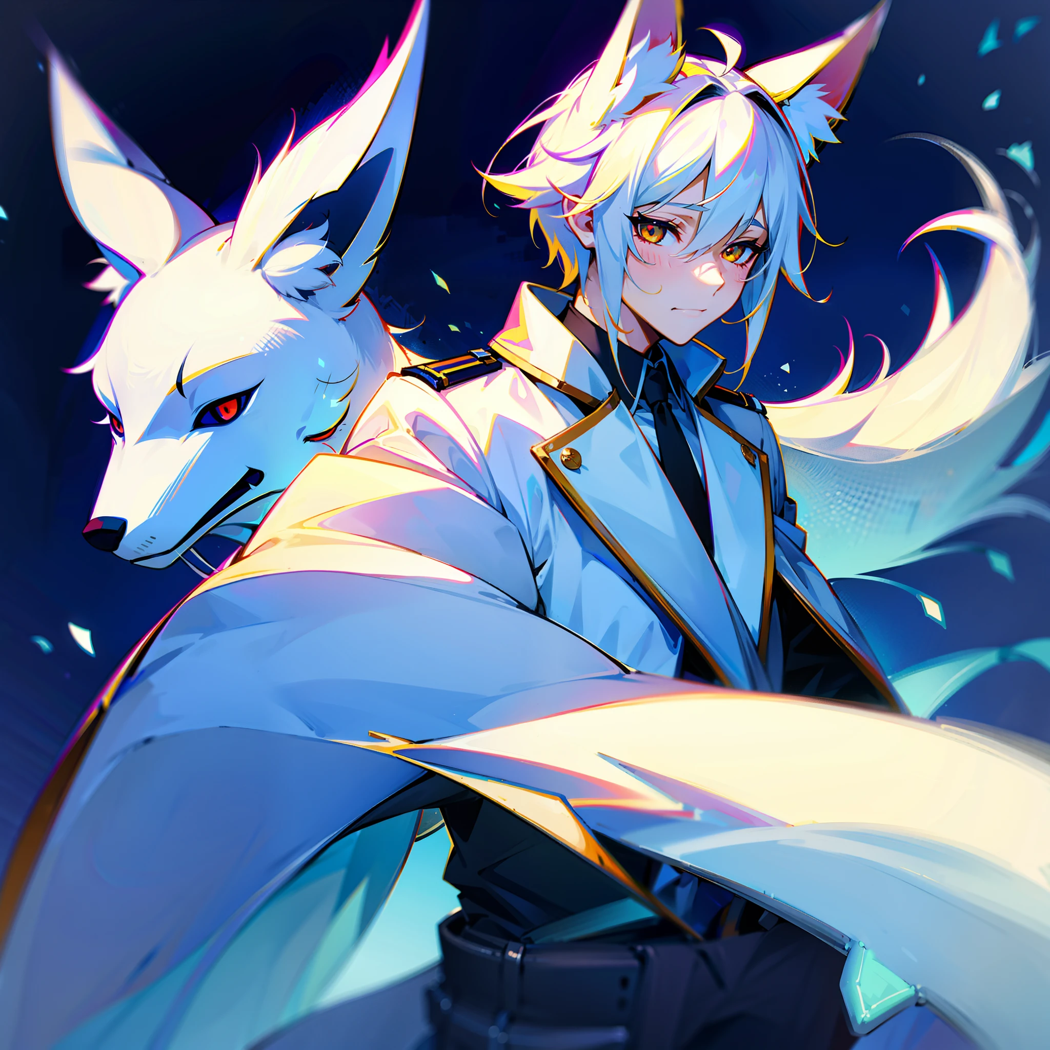 adolable，White fox ears，Libido boy