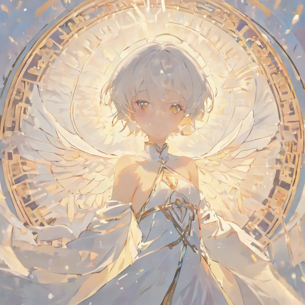 (White ethereal background:1.4), Silhouette of male character, 1 male, no shirt, shirtless male, Eyes closed, white hair, Oriental elements,(Chinese illustration:1.3,paper art:1.3, Quilted paper art:1.2),( reasonable design, Clear lines, High sharpness,Best quality, Very detailed, Masterpiece, movie light effect, 4K )