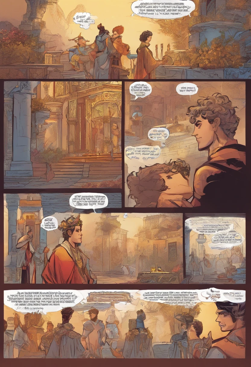 Comic books of a prince who is being groomed for king, for his father is about to die, e seu cunhado , brother of his suitor, He has fallen in love with his brother-in-law since he first sees him.