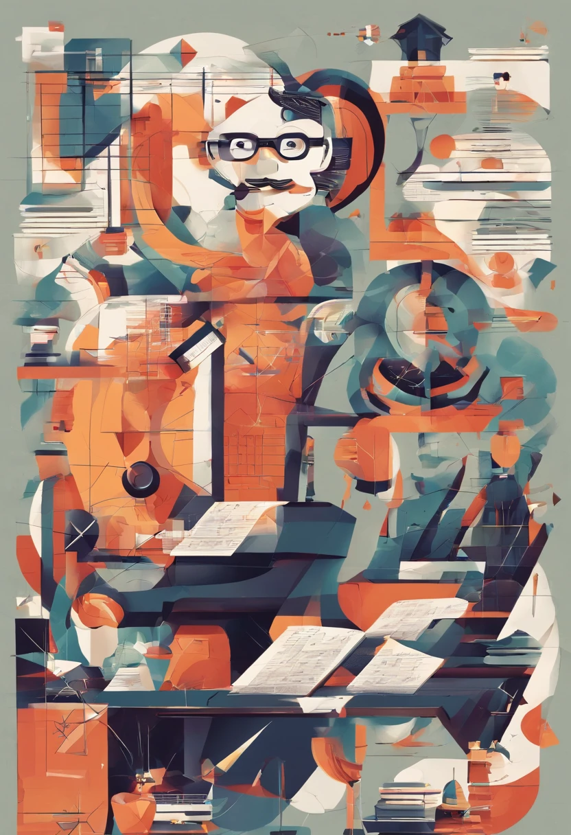 In the classroom,The teacher is lecturing the students,Gray-haired old teacher,Asian people,wears glasses,closeup cleavage,sharp focus on eyes,8K,super-fine,oil painted,Hyper-realistic,best qualtiy