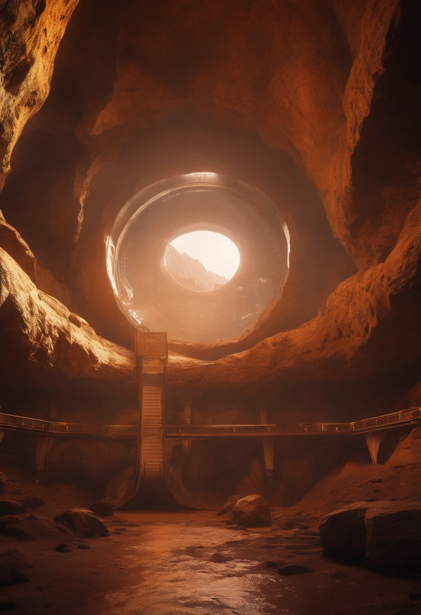 realistic, hyperdetailed, hyperrrealistic, hyperdetailed, hyperrealistic, Cinematic, Hyper-detailed, insane details, Beautifully color graded,Unreal Engine, DOF, Super-Resolution, Megapixel, Cinematic Lightning, Anti-Aliasing, FKAA,TXAA,RTX, SSAO , Space City Futuristic CityCreate a piece of art that captures the intense, high-tech atmosphere of an expansive underground asteroid mining base in the Star Wars universe. Imagine descending into a massive cavern, where towering mining equipment dominates the space. Navigate through vast, open areas, where miners work in teams to extract valuable resources from the depths. Notice the vibrant crystal formations that adorn the walls and ceilings, casting a colorful glow across the harsh metallic surfaces. Feel the weight of the rock above you, as you work alongside others to extract the riches of the asteroid. Experiment with colors, textures, and shapes to create a unique piece of art that captures the grand, open nature of this industrial mining environmentrealistic, hyperdetailed, hyperrealistic, Cinematic, Hyper-detailed, insane details, Beautifully color graded,Unreal Engine, DOF, Super-Resolution, Megapixel, Cinematic Lightning, Anti-Aliasing, FKAA,TXAA,RTX, SSAO , Space City Futuristic CityCreate a piece of art that captures the intense, high-tech atmosphere of an expansive underground asteroid mining base in the Star Wars universe. Imagine descending into a massive cavern, where towering mining equipment dominates the space. Navigate through vast, open areas, where miners work in teams to extract valuable resources from the depths. Notice the vibrant crystal formations that adorn the walls and ceilings, casting a colorful glow across the harsh metallic surfaces. Feel the weight of the rock above you, as you work alongside others to extract the riches of the asteroid. Experiment with colors, textures, and shapes to create a unique piece of art that captures the grand, open nature of this industrial mining environment