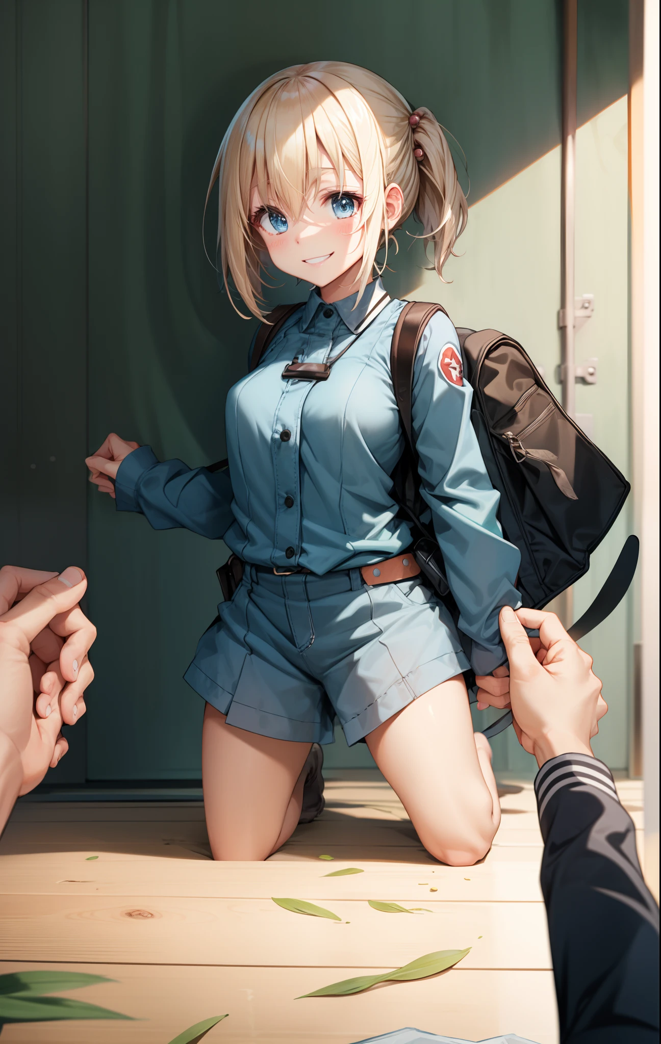 masutepiece, Best Quality, ,1girl in,Smile,,hair bobbles,backpack,keys,Hold cattail,Rubber boots,greybackground, (nffsw:0.7) Hires, Best Quality, Official art, NSFW, best anatomy, 1girl in, SEX, on the beds, POV, , Mission Grab, missionaries, masutepiece, Best Quality,Mission Grab,Doggie Grab,Kawashiro Nitori