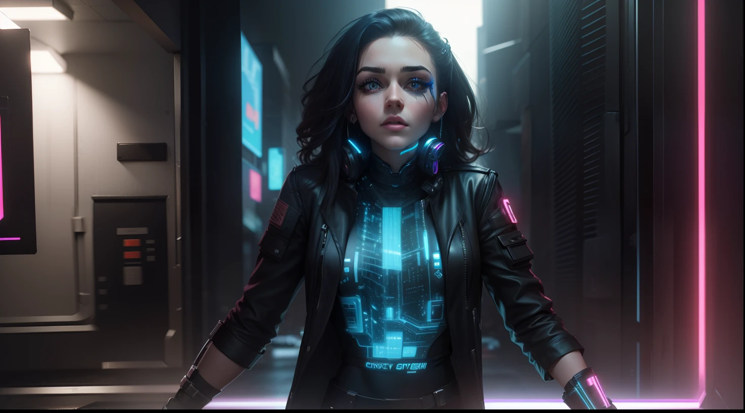 Change Background cyber punk handsome girl,realistic face,8k,ultra realistic