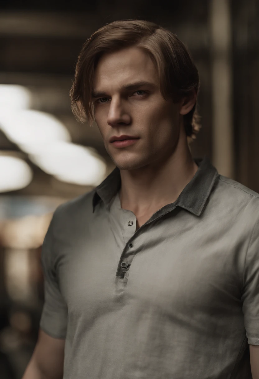 Young and handsome Leon Scott Kennedy from Resident Evil 2 Remake