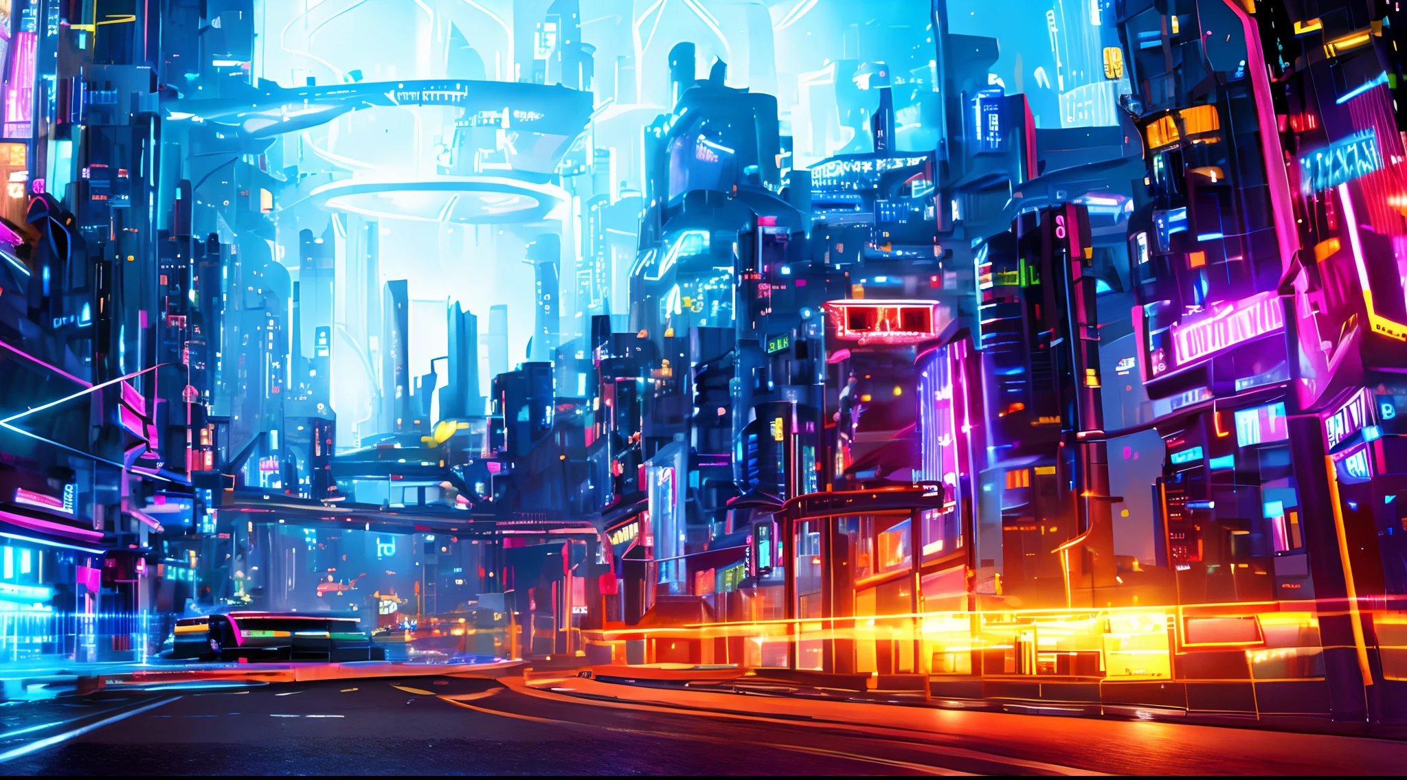 Noir City, sci-fi style, futuristic, neon theme, 4k, ultra detailed, ultra high quality, night, masterpiece