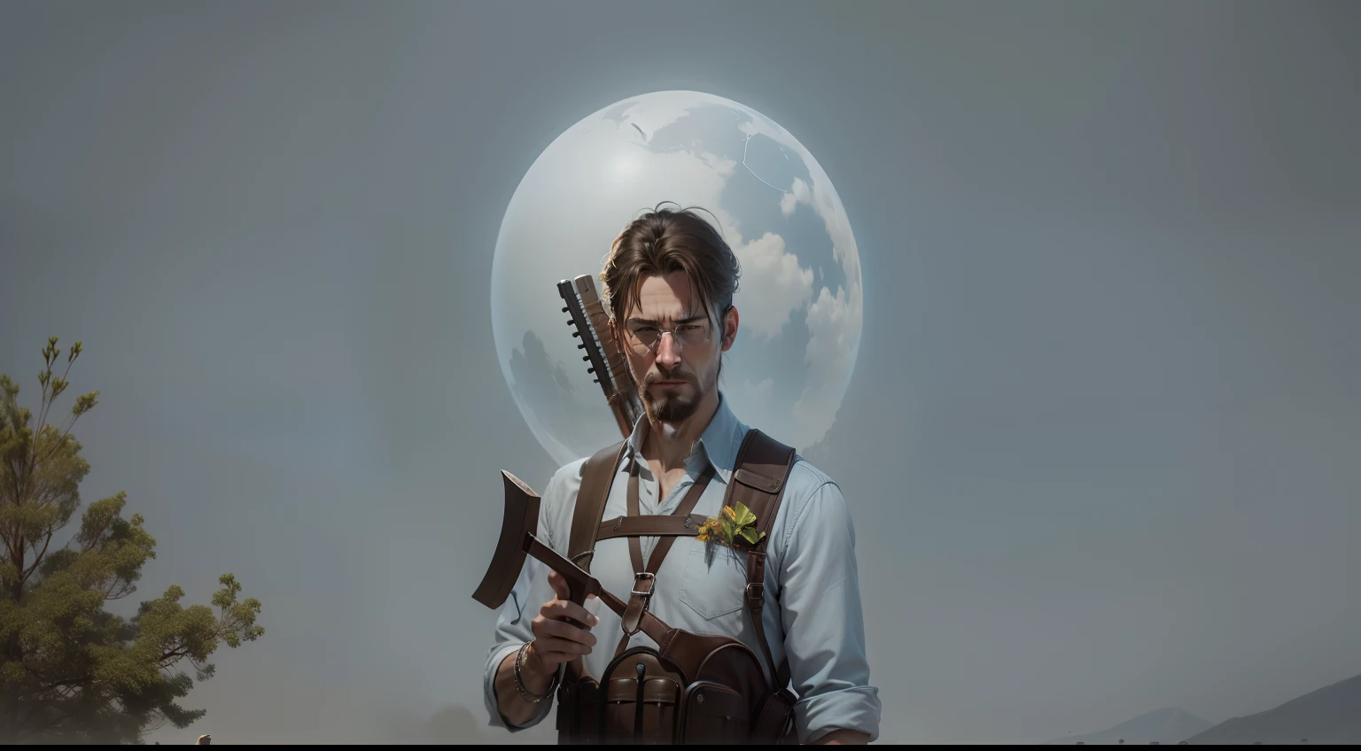 realistic, man