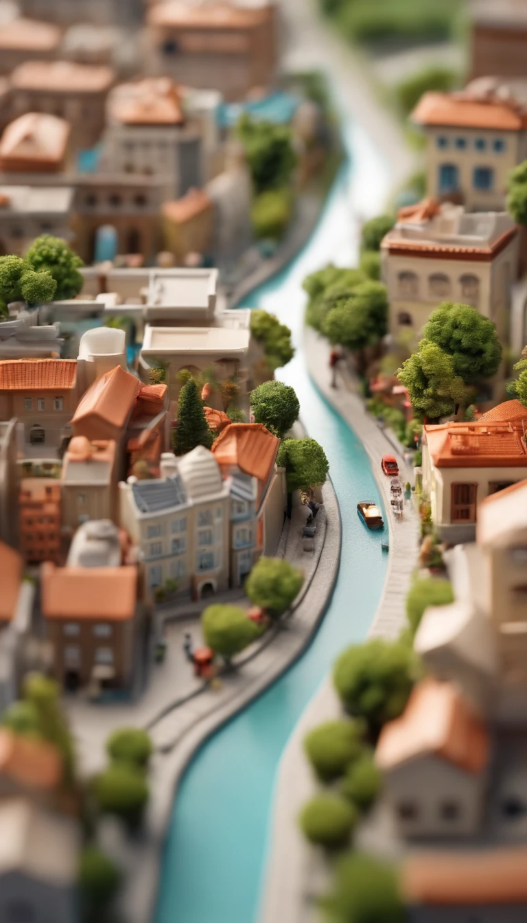 miniture,Super Cute Clay World, Isometric view of the city ,Cute clay freeze frame animation,City view, 城市,People ,the street,mountain road,Tilt Shift, Excellent lighting, volume, landscape, hospitals,dentist,Against the background of huge teeth,blash,white backgrounid,。.。.3D,Super Detail, Venetian rivers