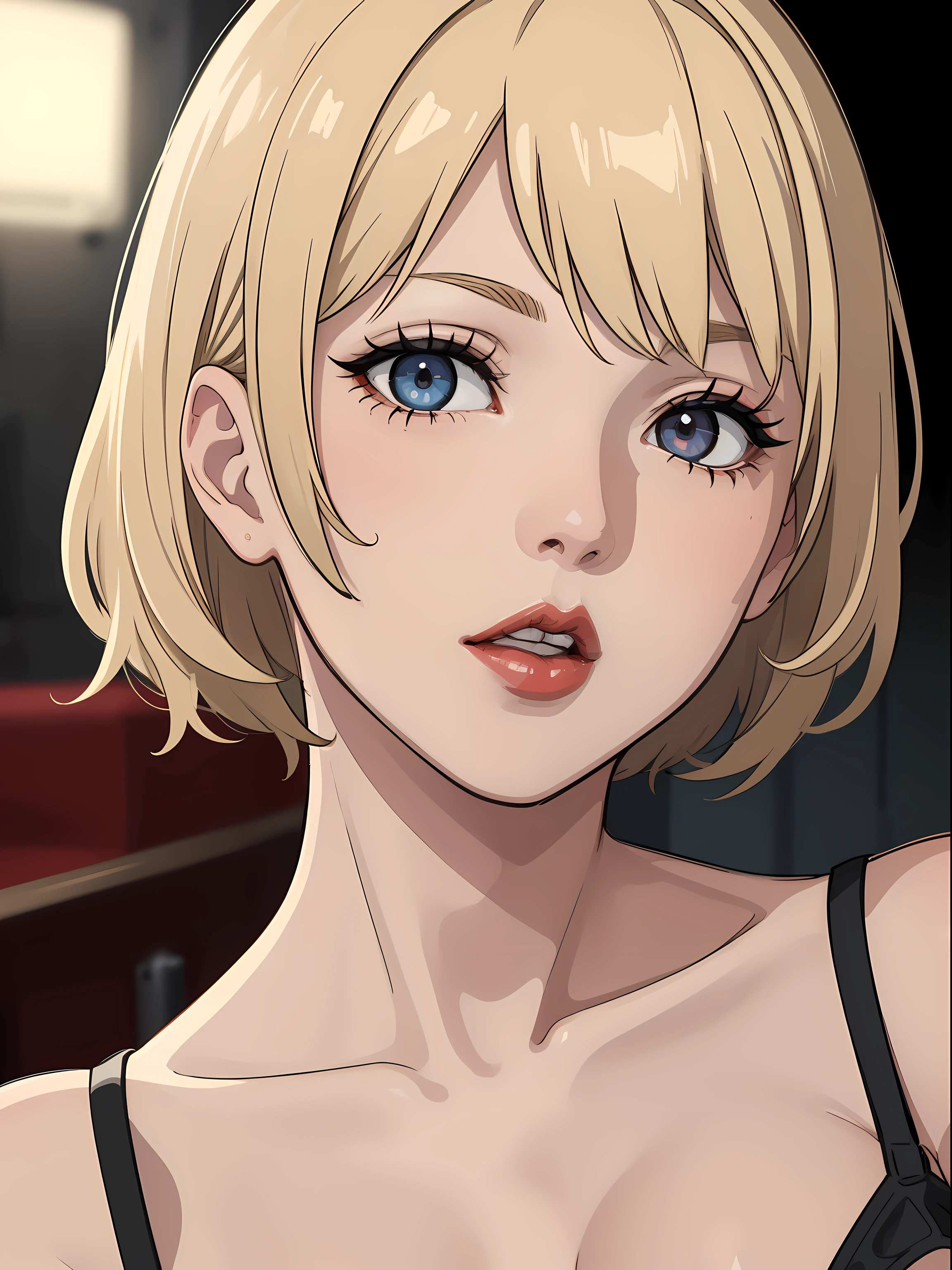 (best quality:1.2), (masterpiece:1.4), ino yamanaka, closeup, , pov, , handjob, pov handjob, cum, red lips, blonde short hair, milf