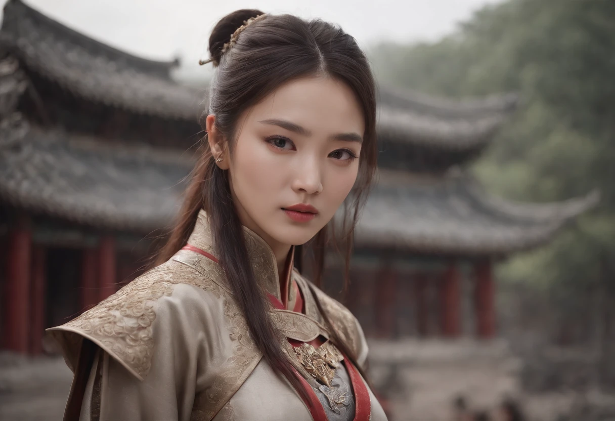 foto realista de Gengis Khan, clear facial features, fechar retrato, Cinematic mode, 8k