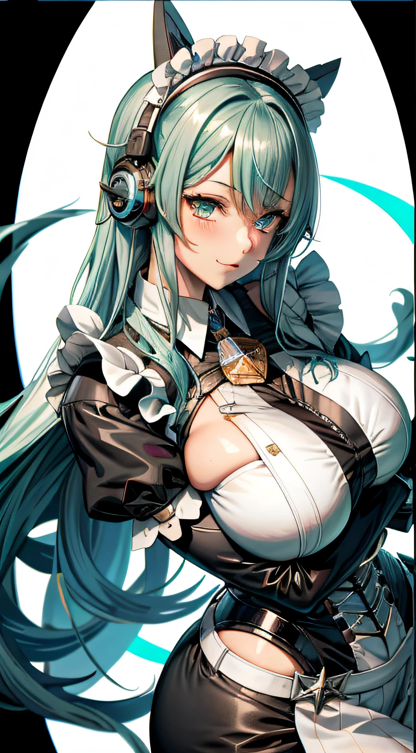 folter,anime girls, Azur Lane Waifu, mega big, curvy and super thick breasts, Sklave, zu mir hochschauend, offene Oberschenkel, Eingeschnürrte top, nackt, NTSW, maid, headset