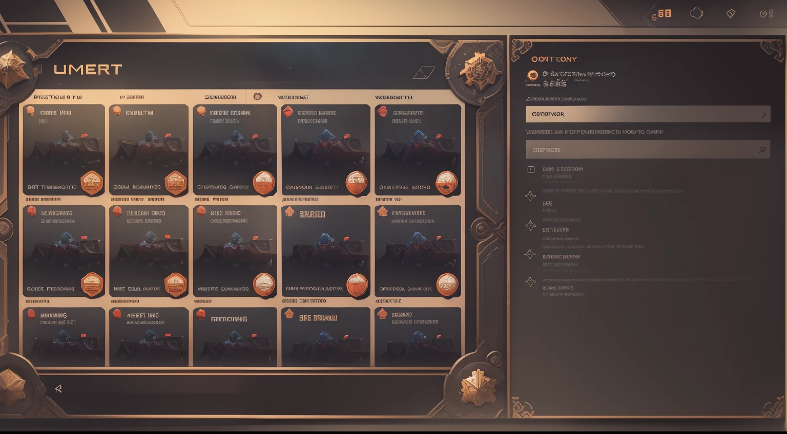Western fantasy，Game user interface，UI，No Man