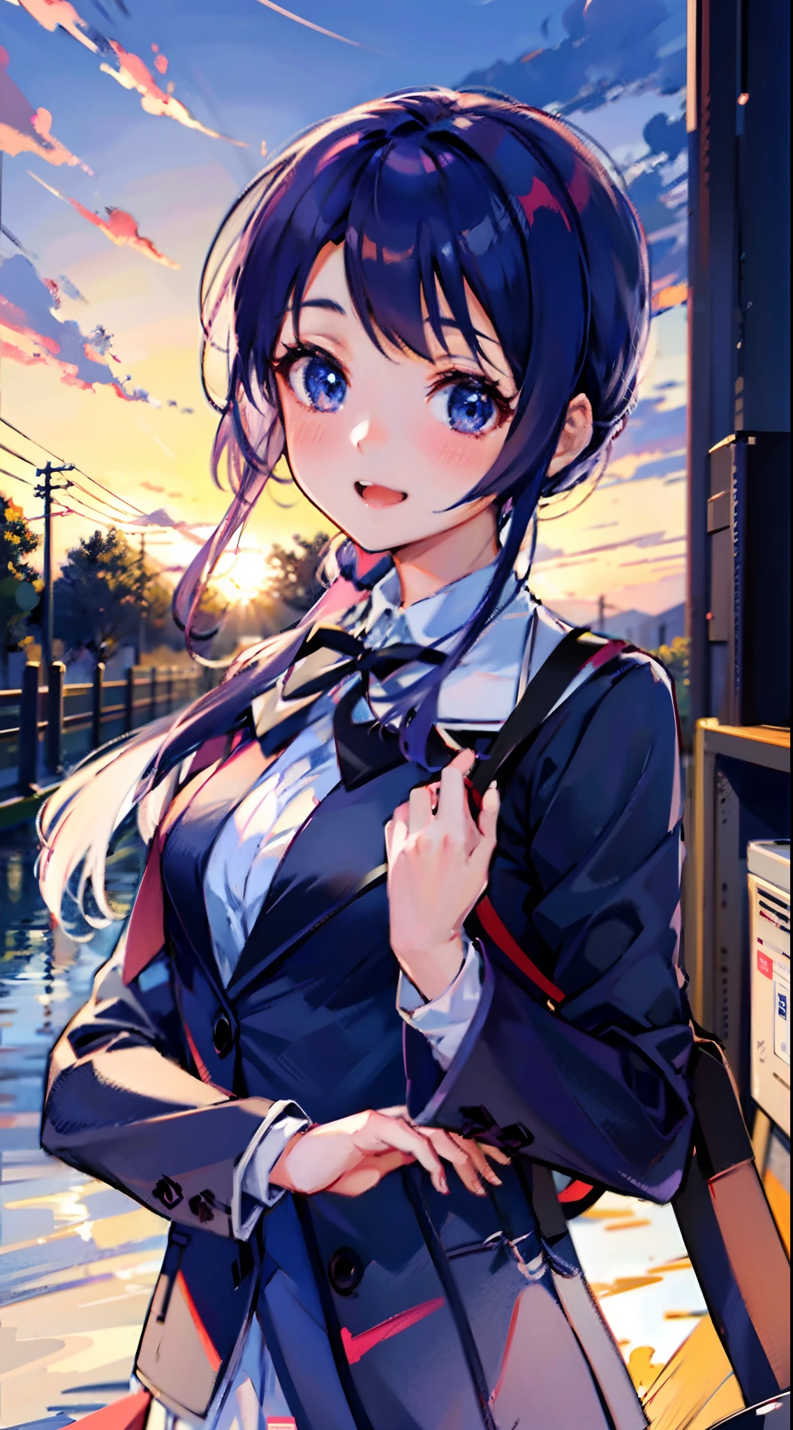 anime girl in school uniform, beautiful anime high school girl, anime visual of a cute girl, anime moe artstyle, attractive anime girl, young anime girl, anime best girl, cute anime girl, pretty anime girl, an anime girl, smooth anime cg art