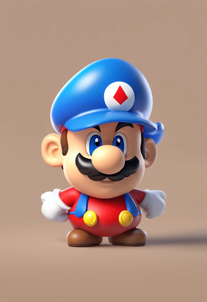 Uncle beard fat super cute blind box style, Chibi, Full body, Exaggerated expressions and actions, clean back ground, Bright iridescent highlights, Studio Lighting, Atmospheric lighting, With exquisite texture, high detailing, High resolution, C4D, 。.3D, blender, 8K, Best Quality, Ultra high definition