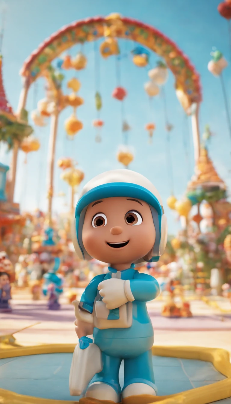 children's cartoon style, completely white background, a boy, pocoyo style 3D character, 16k HDR disney::2 lego::1, 16k, azul, magenta, rosa, amarelo, --v 4 --ar 9:16