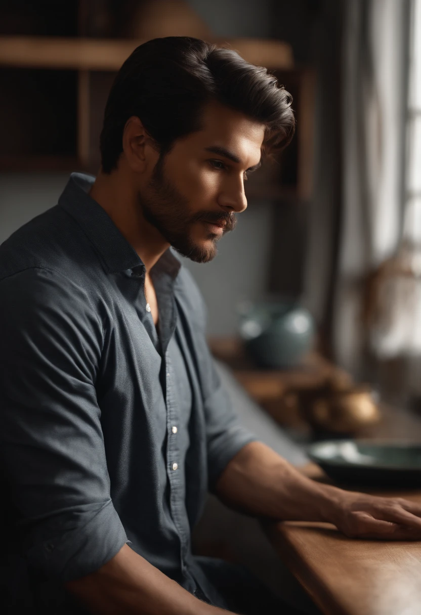 1 homem, up to 20 and.o homem vestindo camisa laranja , corpo inteiro, Handsome,fofo, Front view , Stand com poste, soft lighting, Japanese, desenhista obra prima, melhor qualidade, 8k UHD, DSLR, filmic grain, Fujifilm XT3 arte de pintura fotorrealista por midjourney e greg rutkowski