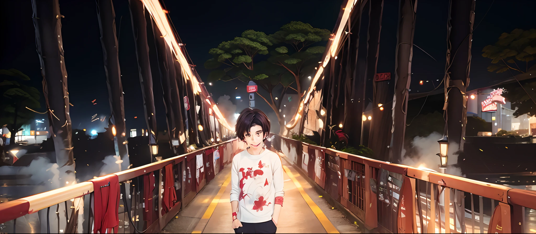 Change Accurate anime background, smart boy, realistic face, 8k, ultra realistic