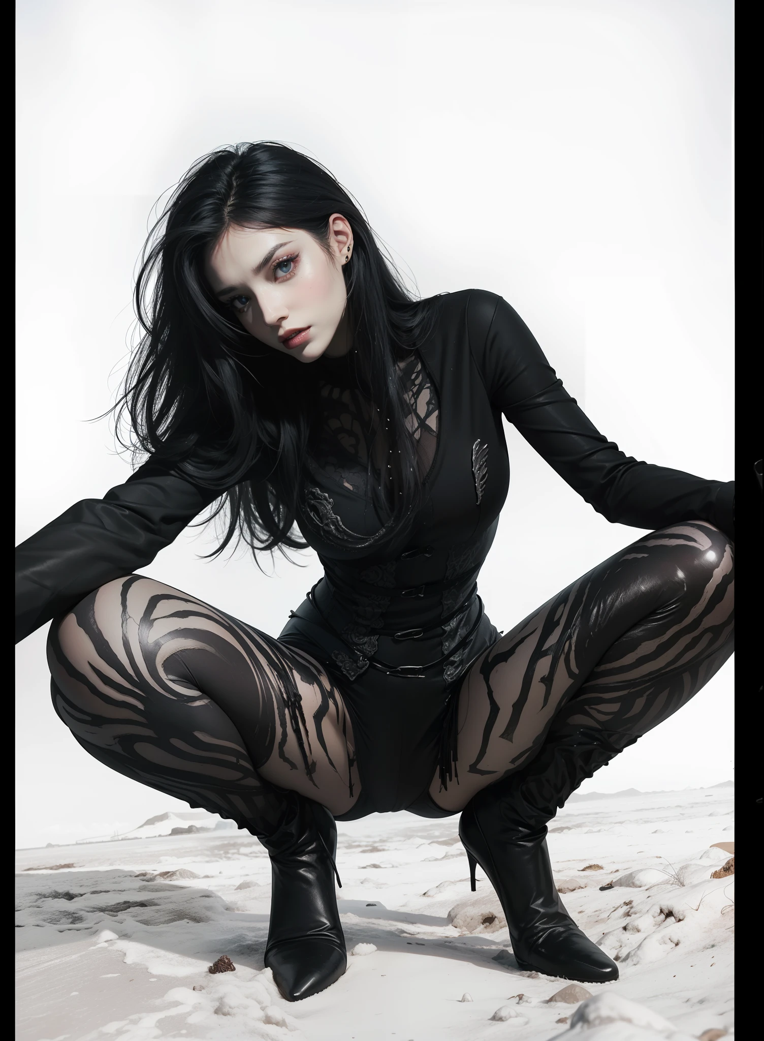 Fine matte paint,Skeleton Dark Angel,Haunted castle with large wings, Fill the drawing table with a knife,terroral,uncanny,horrid,secret terror,tentaculata,grape trees,The eye,uncanny valley effect teeth,all fours,Critters,Blood Moon,Woman's carcass,body art,Sexy beauty,8K,Blu-ray quality,Stunning graphics,