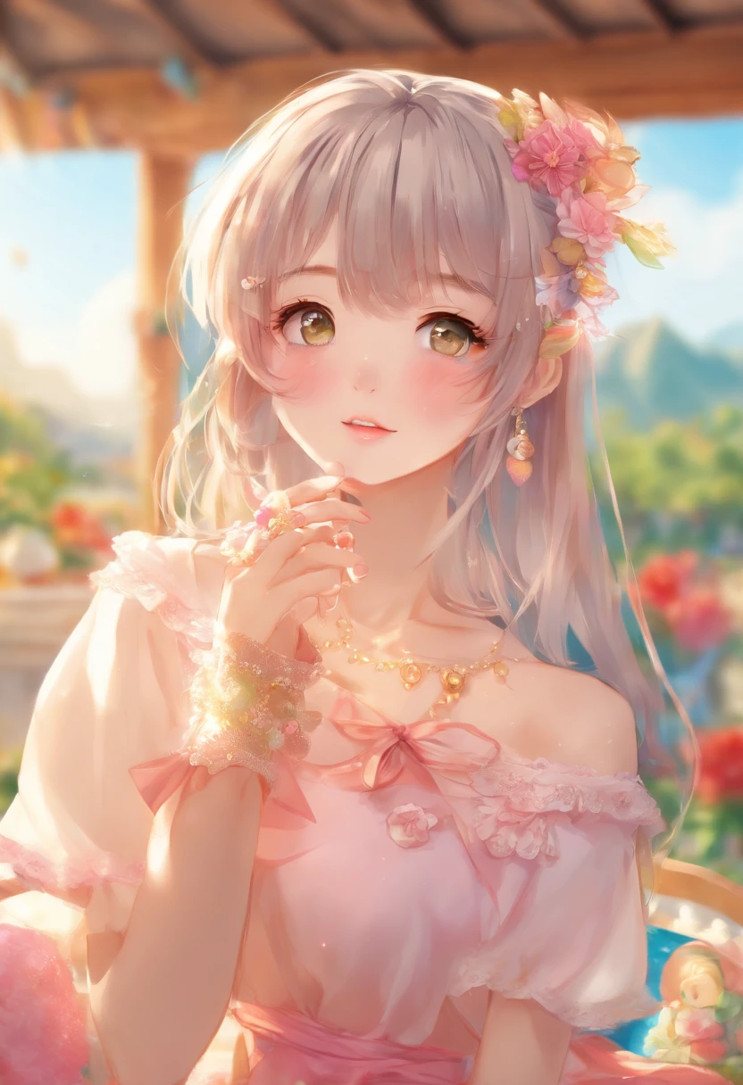 (realistic photo:1.5), (((high resolution photo))), (((extremely detailed))), ((masterpiece)), (beautiful slim woman), (cinematic light:1.1), full body, (cute sexy:0.7), (cute face), Sheer dress, Bare skin is completely see-through, Bare skin is sheer and completely exposed, Pleasure, clothes open, hand held clothes, torn open,, seductive look, weird eyes, (short light honey hair), (rounded face, long eyebrows), depth of field, 35 mm, dinamic, detailed background, sunset, dramatic dawn, dramatic shadows, dark atmosphere,  inricate small details, (pale skin), hair ornament
