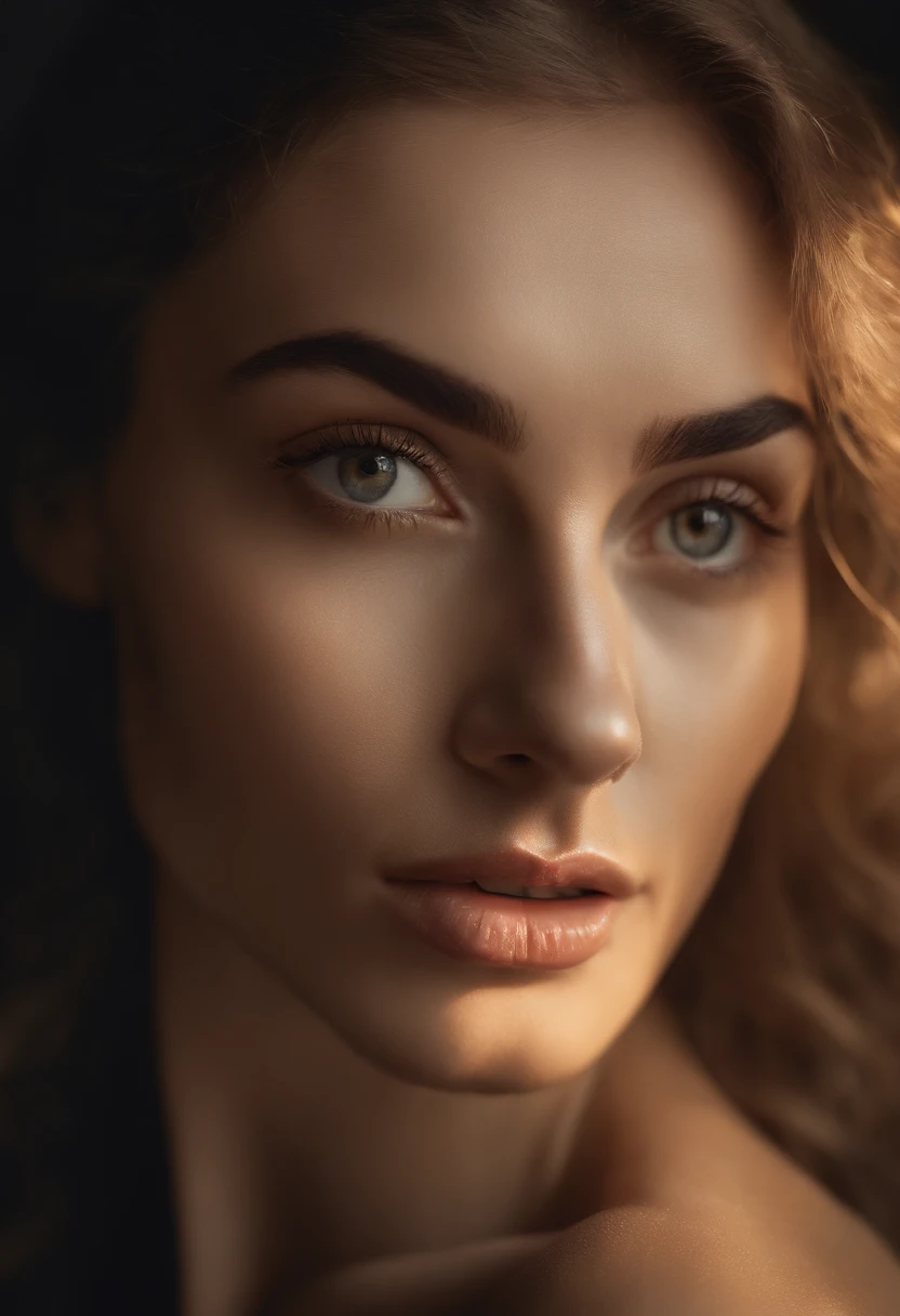 (realistic photo:1.5), (((high resolution photo))), (((extremely detailed))), ((masterpiece)), (beautiful slim woman), (cinematic light:1.1), full body, (cute sexy:0.7), (cute face), Sheer dress, Bare skin is completely see-through, Bare skin is sheer and completely exposed, Pleasure, clothes open, hand held clothes, torn open,, seductive look, weird eyes, (short light honey hair), (rounded face, long eyebrows), depth of field, 35 mm, dinamic, detailed background, sunset, dramatic dawn, dramatic shadows, dark atmosphere, inricate small details, (pale skin), hair ornament