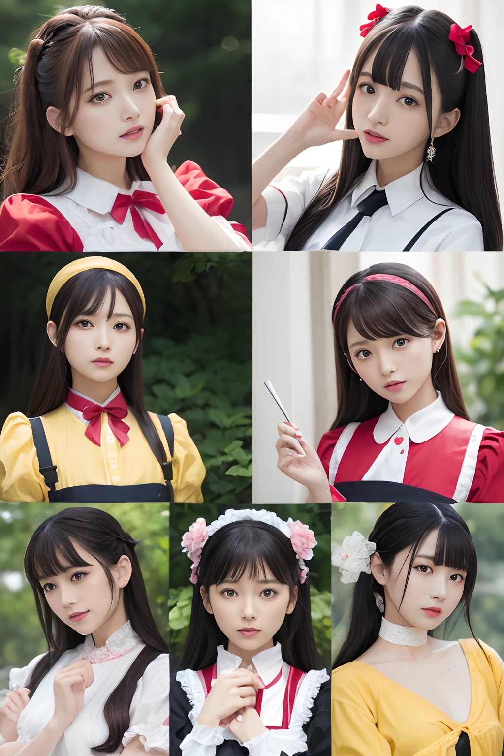 top-quality、​masterpiece、超A high resolution、(Photorealsitic:1.4)、1girl in、enticing、looking in camera、(((shorth hair)))、(((Large ribbon)))、Inside the office
