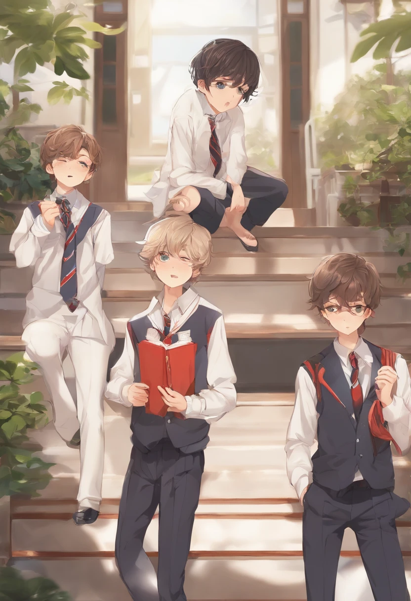 twinks school High school students Omorashi underpants