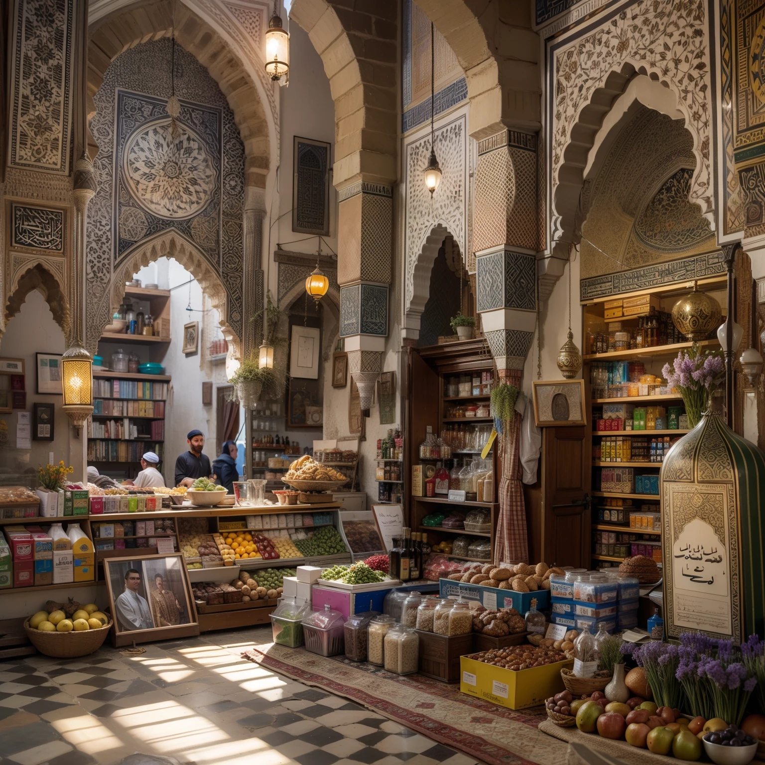 Morocco Mosque Shop, super real, 64K