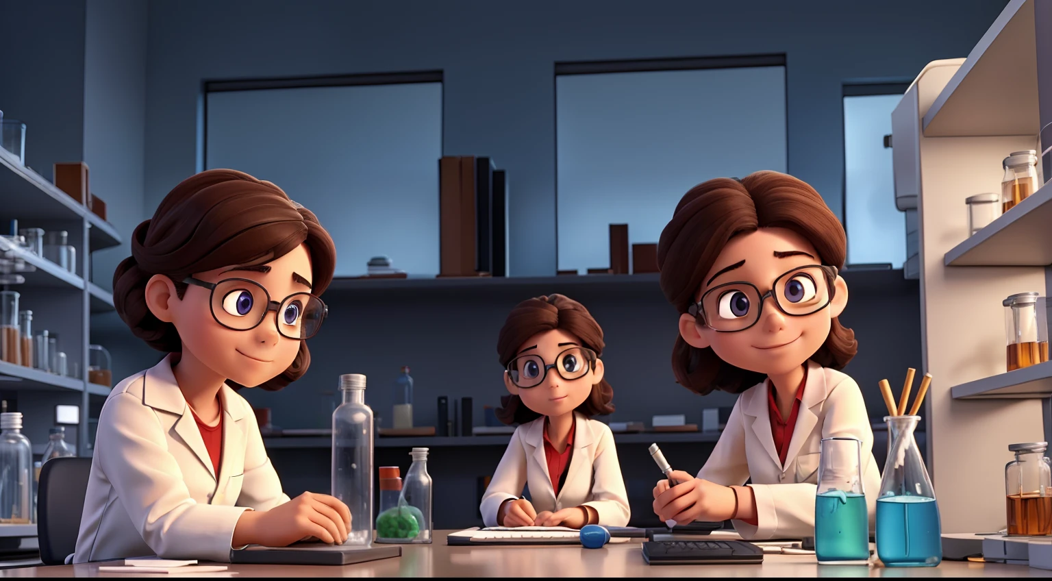 scientists researching in a laboratory