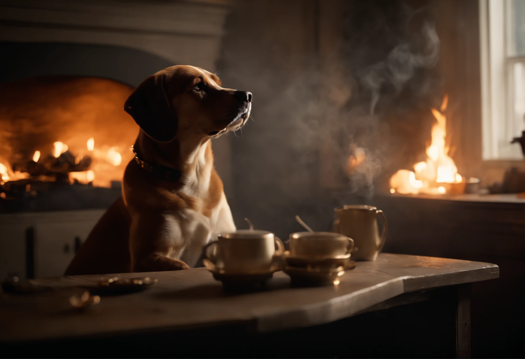 Dog for smoking 