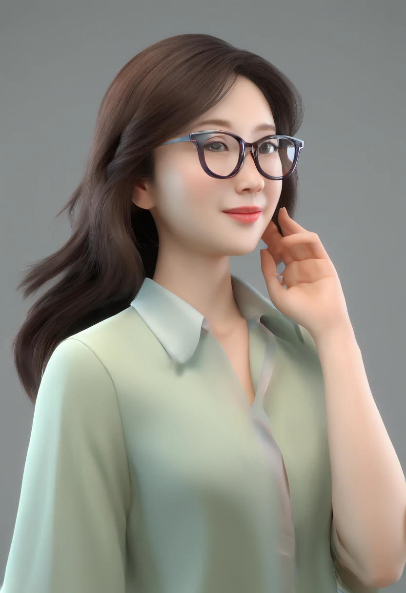Mariko Urabe A Japanese Lady wears glasses