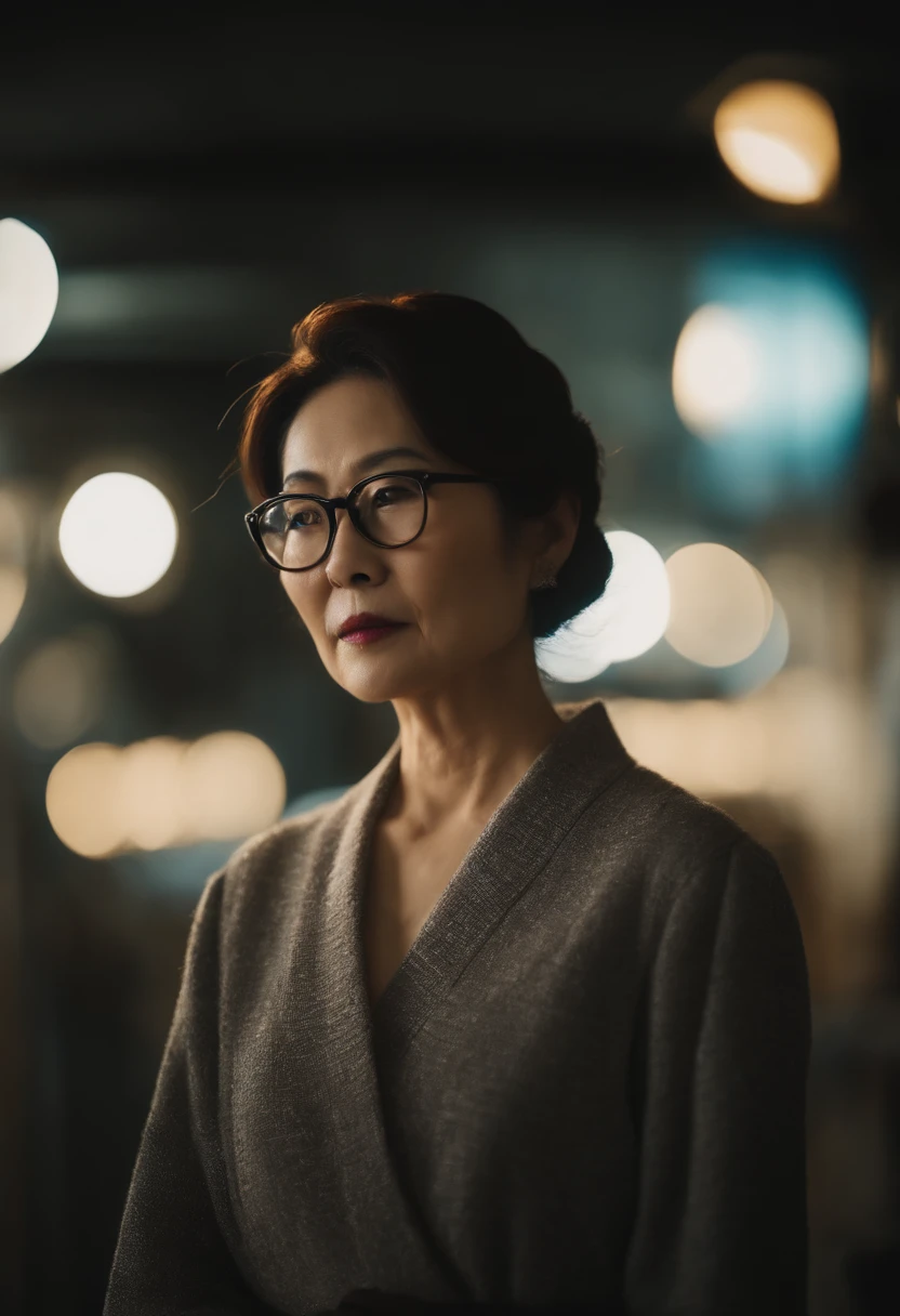 Mariko Urabe　A Japanese Lady　wears glasses