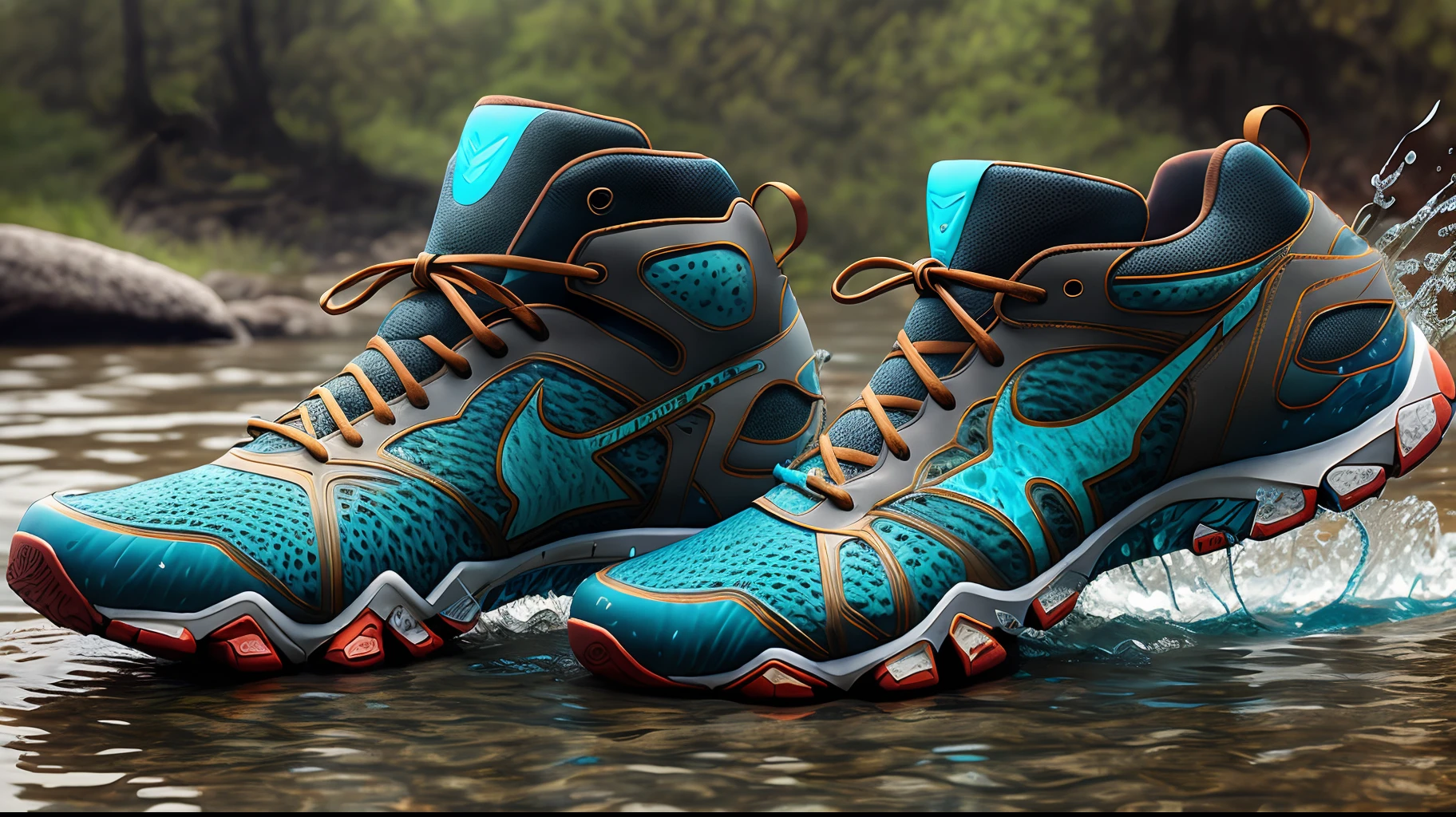 men's quick-drying shoes for crossing water veins