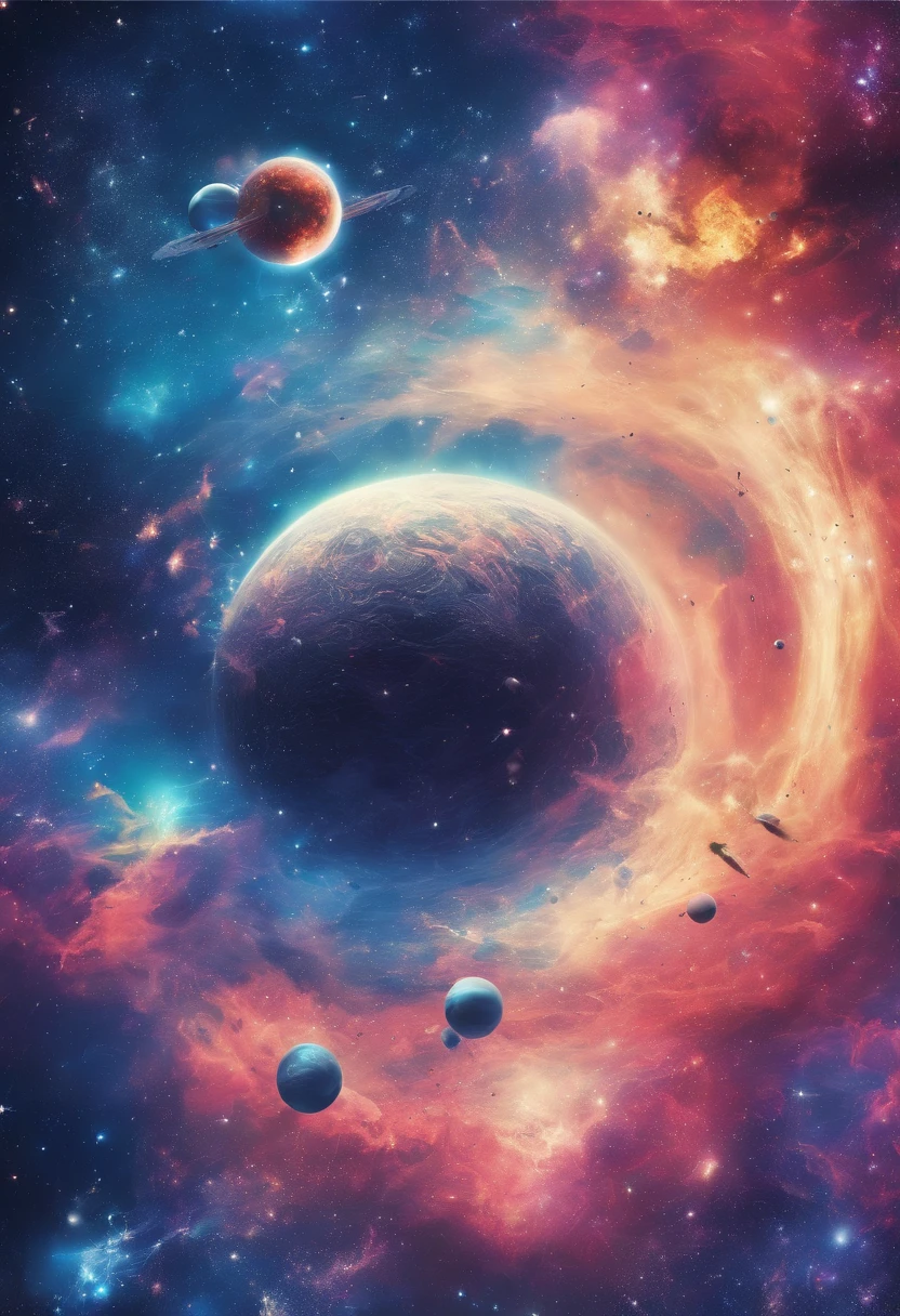 The horizon in space,Blue atmospheric scattering,A lot of missiles