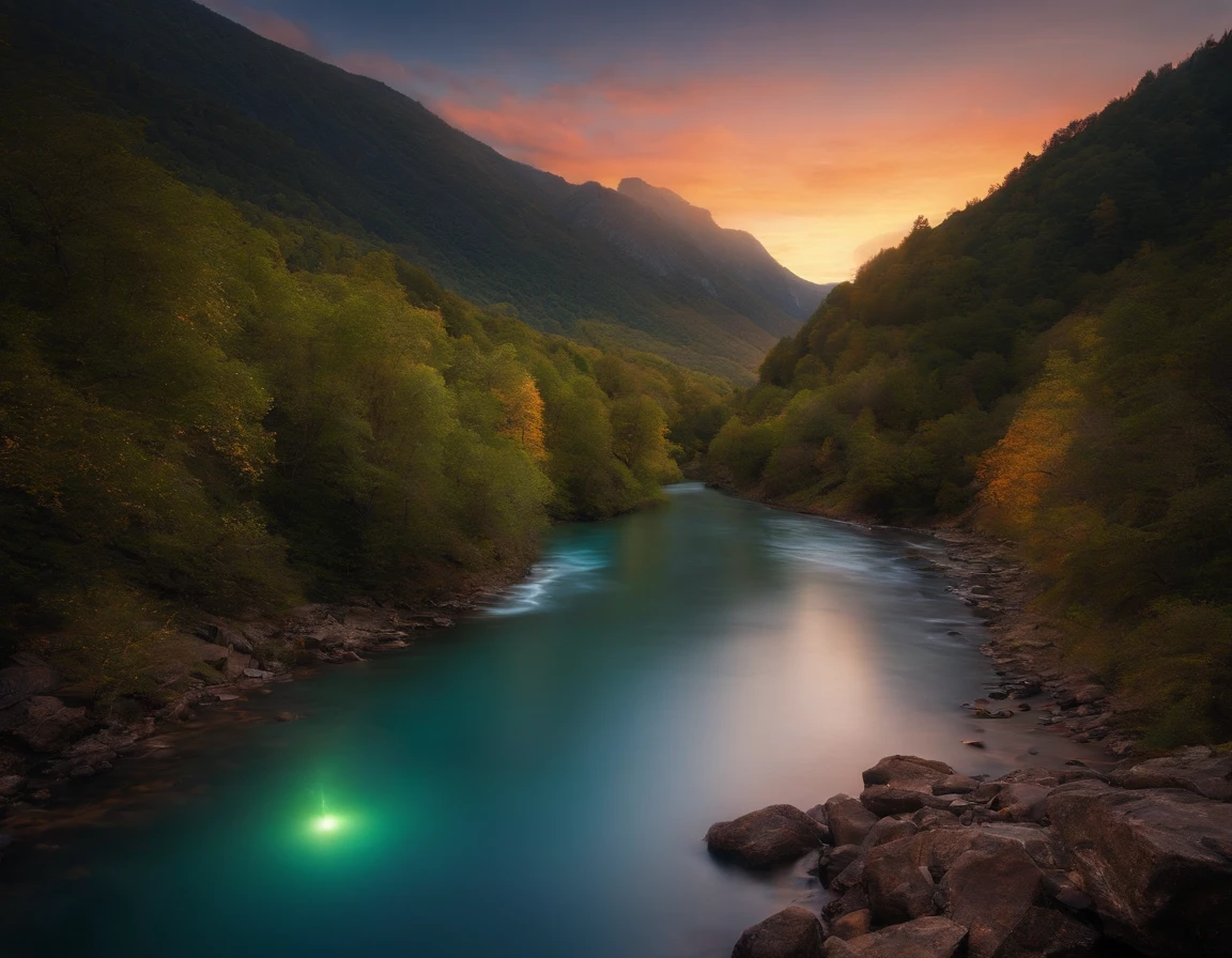 sparklers、mont、a river、