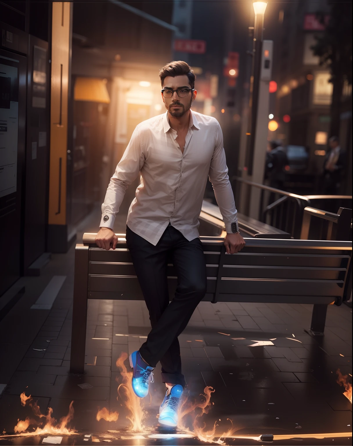 Change background smart men