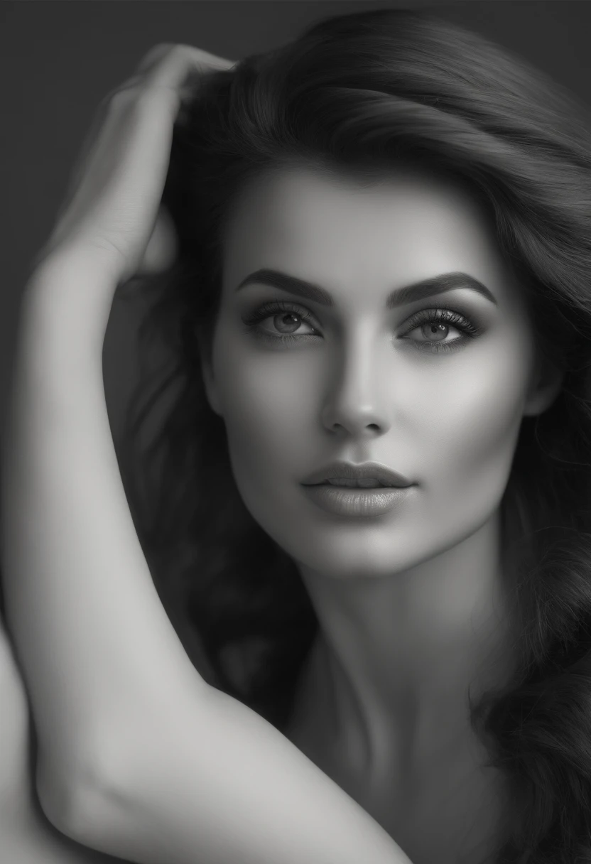 (best quality,ultra-detailed),(photorealistic),nude woman,realistic,beautiful detailed eyes,beautiful detailed lips,detailed facial features,long eyelashes,feminine body,smooth skin,tastefully conveyed sensuality,natural lighting,soft shadows,classic portrait,captivating pose,vivid colors,subtle curves,harmonious composition