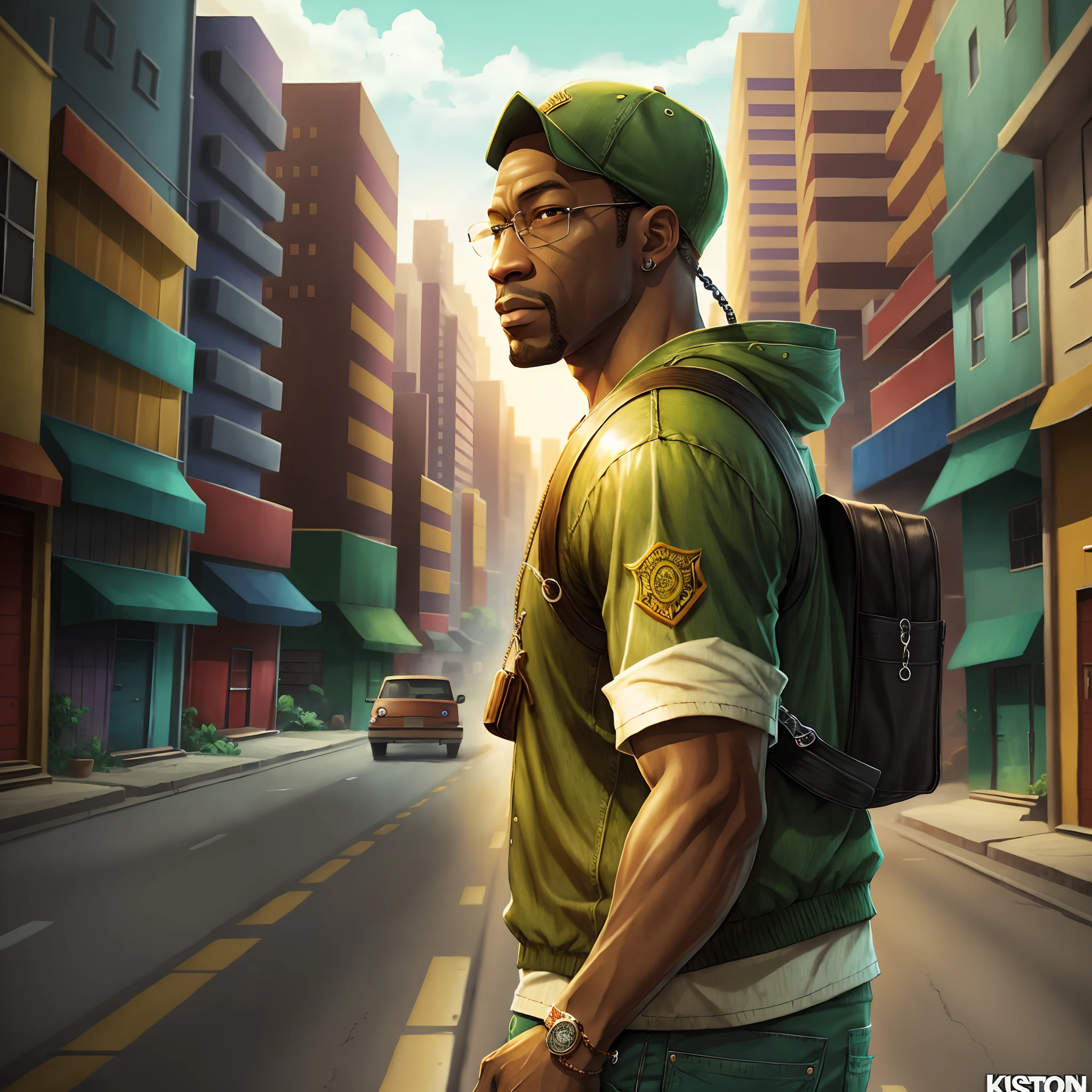 Carl Johnson stylish realistic in 8k --auto --s2