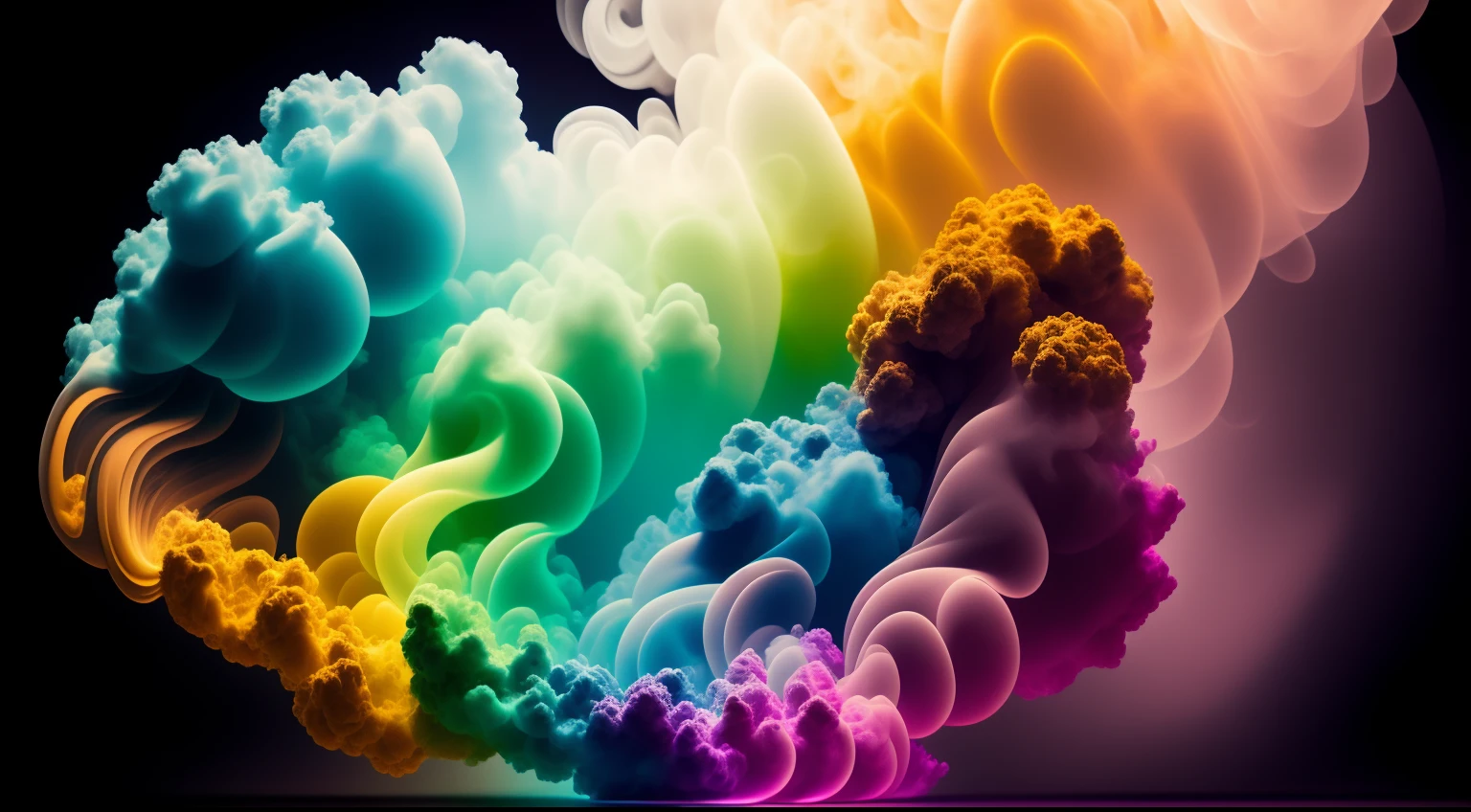 Obra de Arte abstracto en movimiento. Un primer plano de un humo colorido se vierte sobre burbujas tornasoladas, ,remolinos de gotas tornasoladas llenas de humo colorido giran y escapan, humo de color fluido, humo colorido, Humo multicolor, humo coloreado, humo de colores brillantes, acid-colored smoke, Humo de color, humo de arco iris, Background of psychedelic smoke, Humo colorido en el fondo, humo espeso y colorido, Humo giratorio colores radiantes, nubes de humo de colores, humo arremolinado, Arte del humo fluido,Arte de Alberto Severo