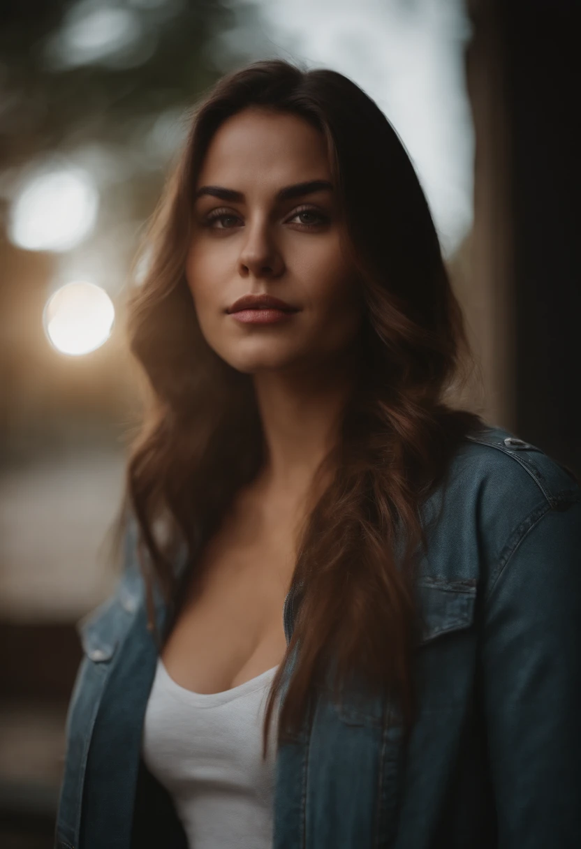 Portrait of a young women, with huge tits