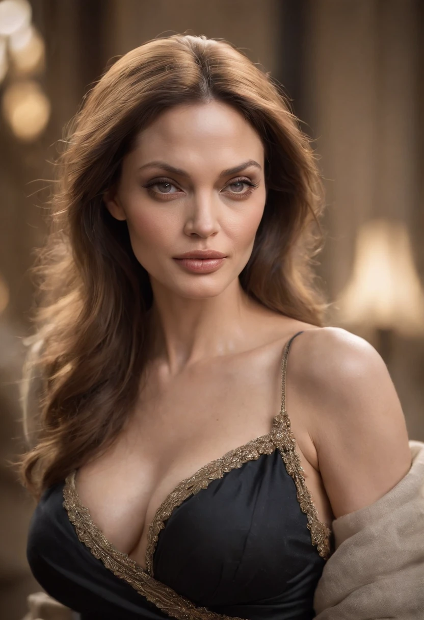 ((keira knightley)), nude, NSFW, (big shaggy boobs), thin egyptian gown, perfect nipples, long hairs, throne room, big black , highly detailed, intricate insane details, ultra realistic, perfect face, perfect eyes, textured skin, anatomically correct, masterpiece